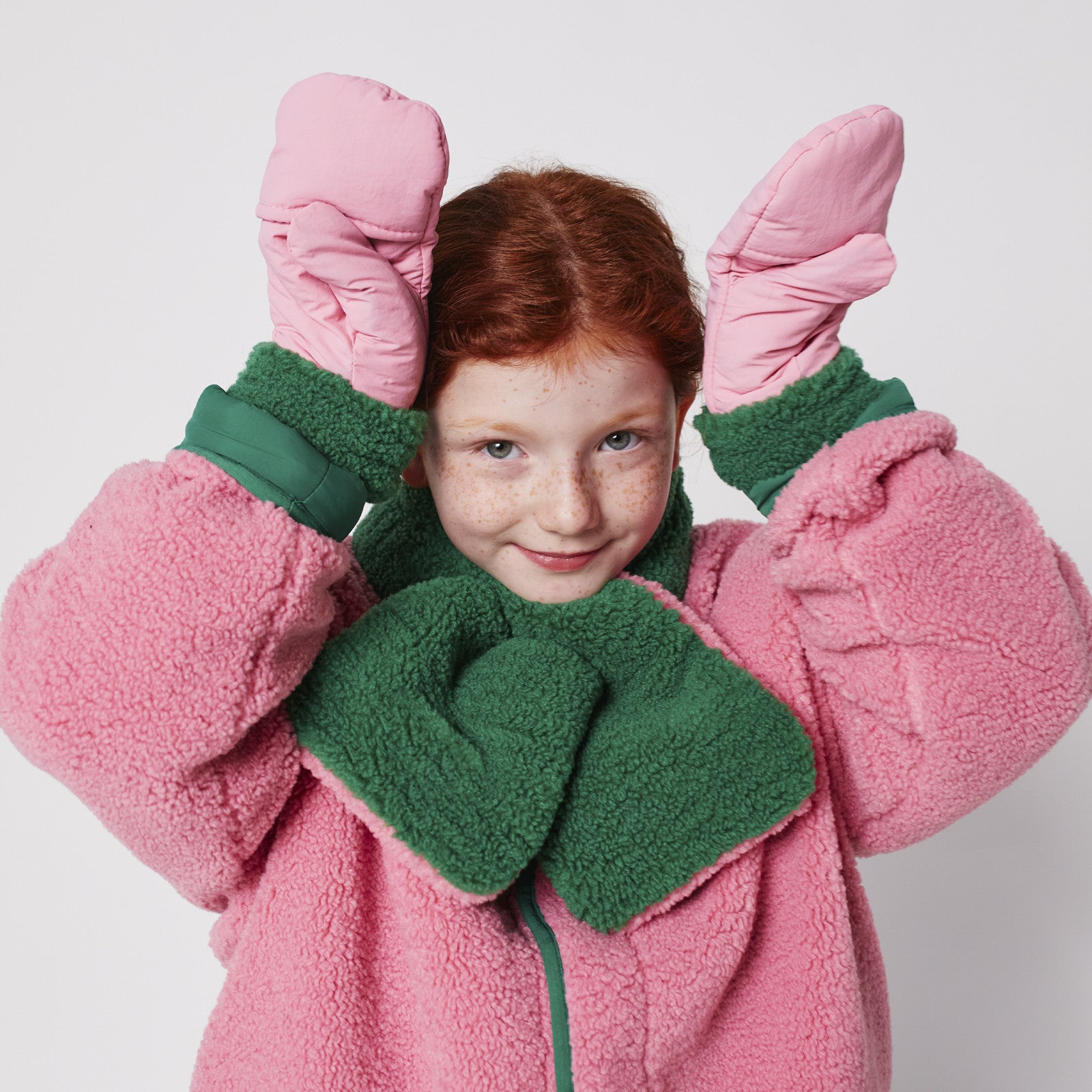 Fäustlinge Bobo Choses Bicolor Pink