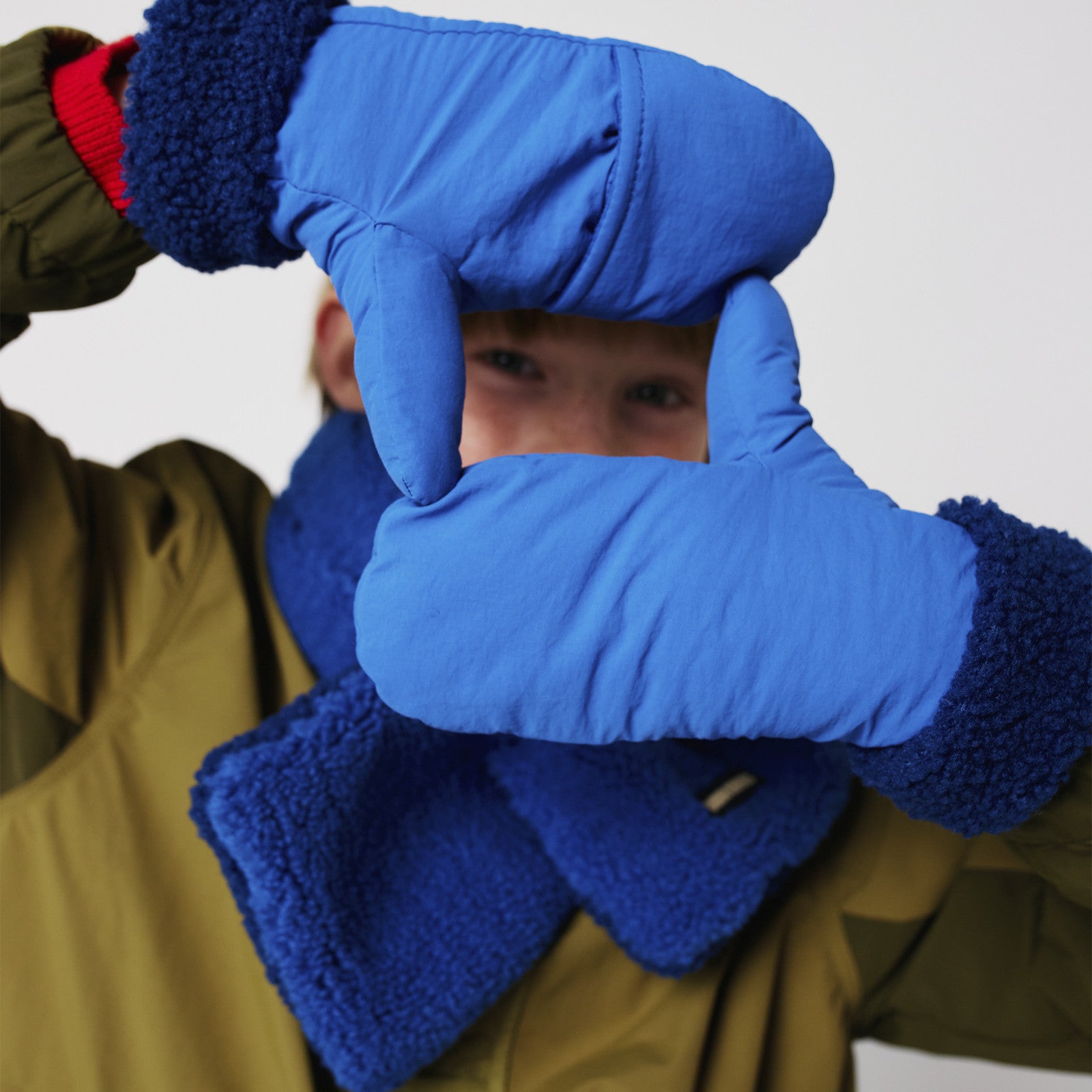 Scarf Bobo Choses Sheepskin Blue