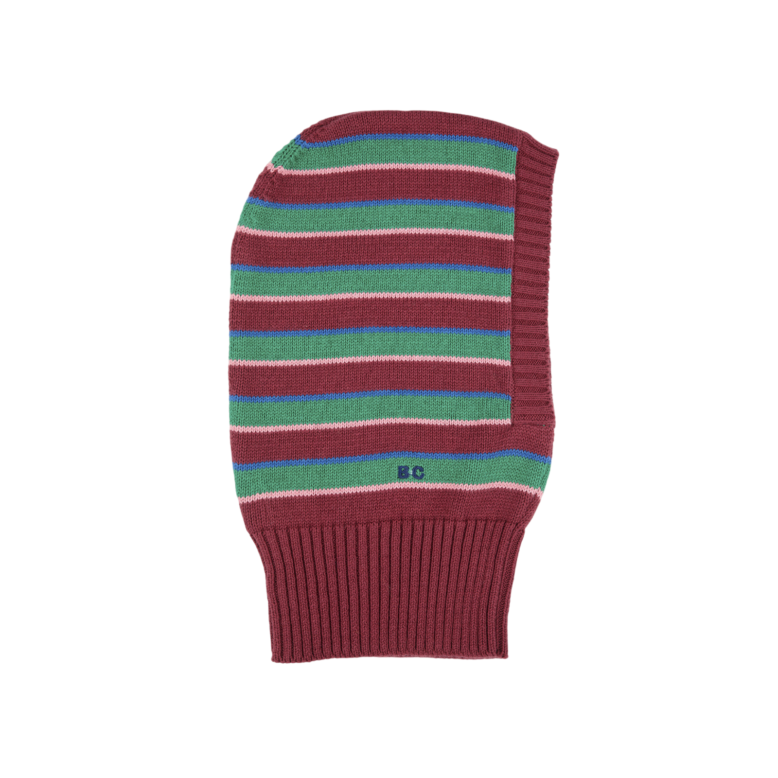Balaclava Bobo Choses Striped Dark Brown