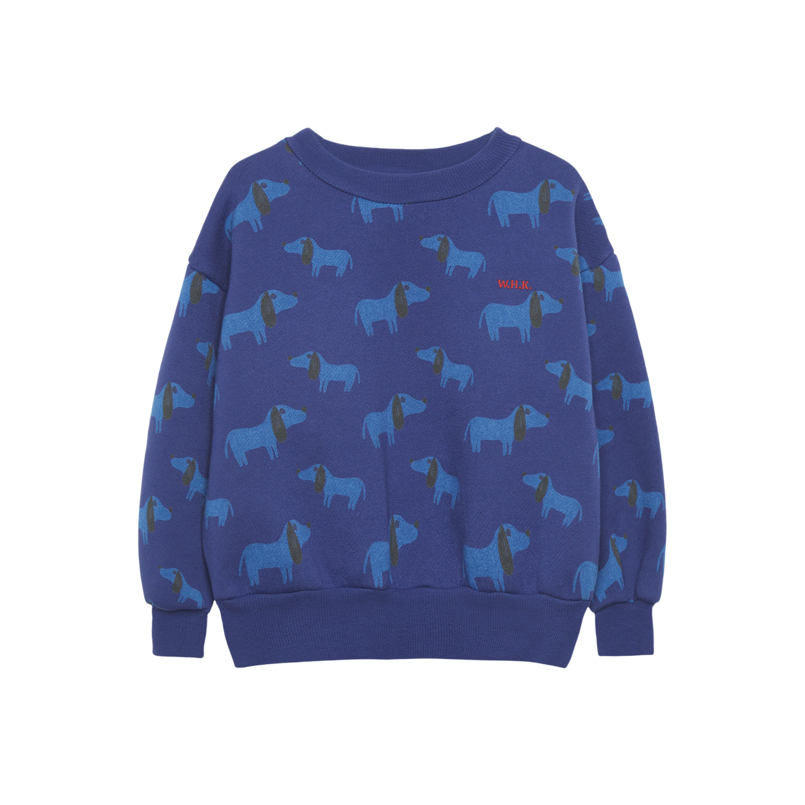 Sweat-shirt Blue Dog All Over Blue