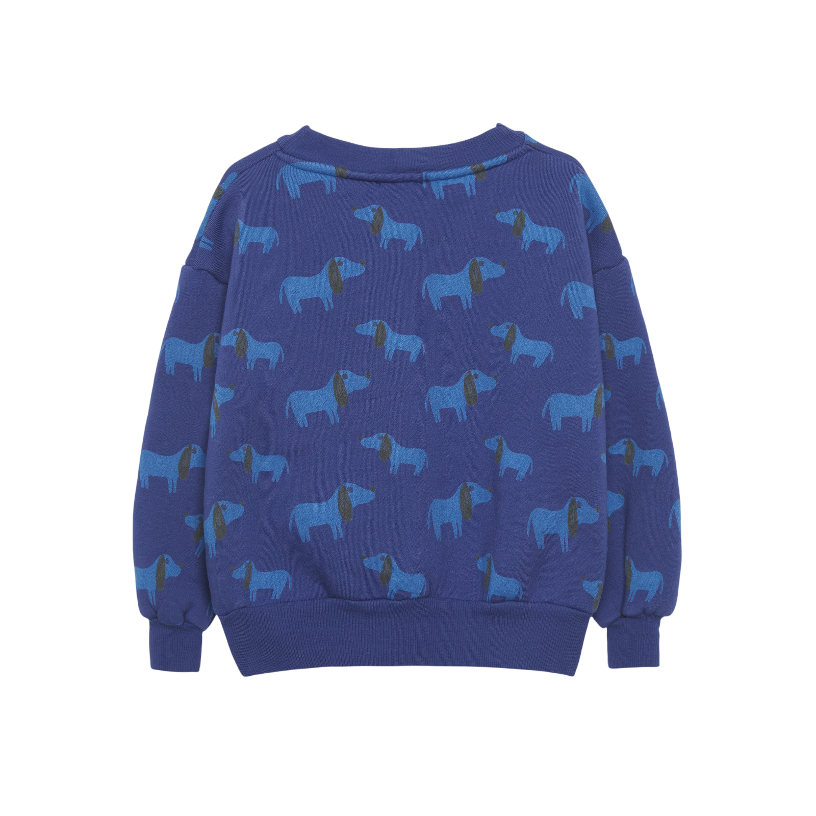 Sweatshirt Blue Dog All Over Blue