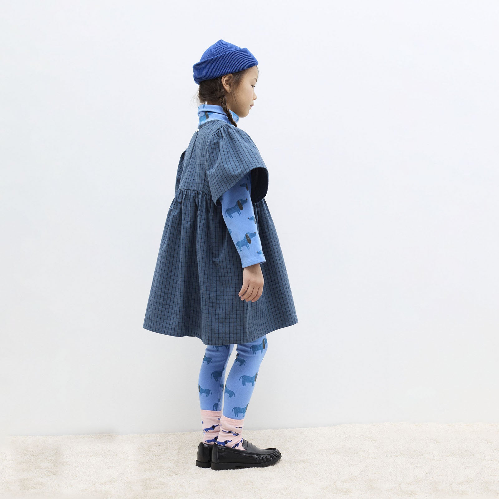 Langarmshirt Blue Dog All Over Soft Blue