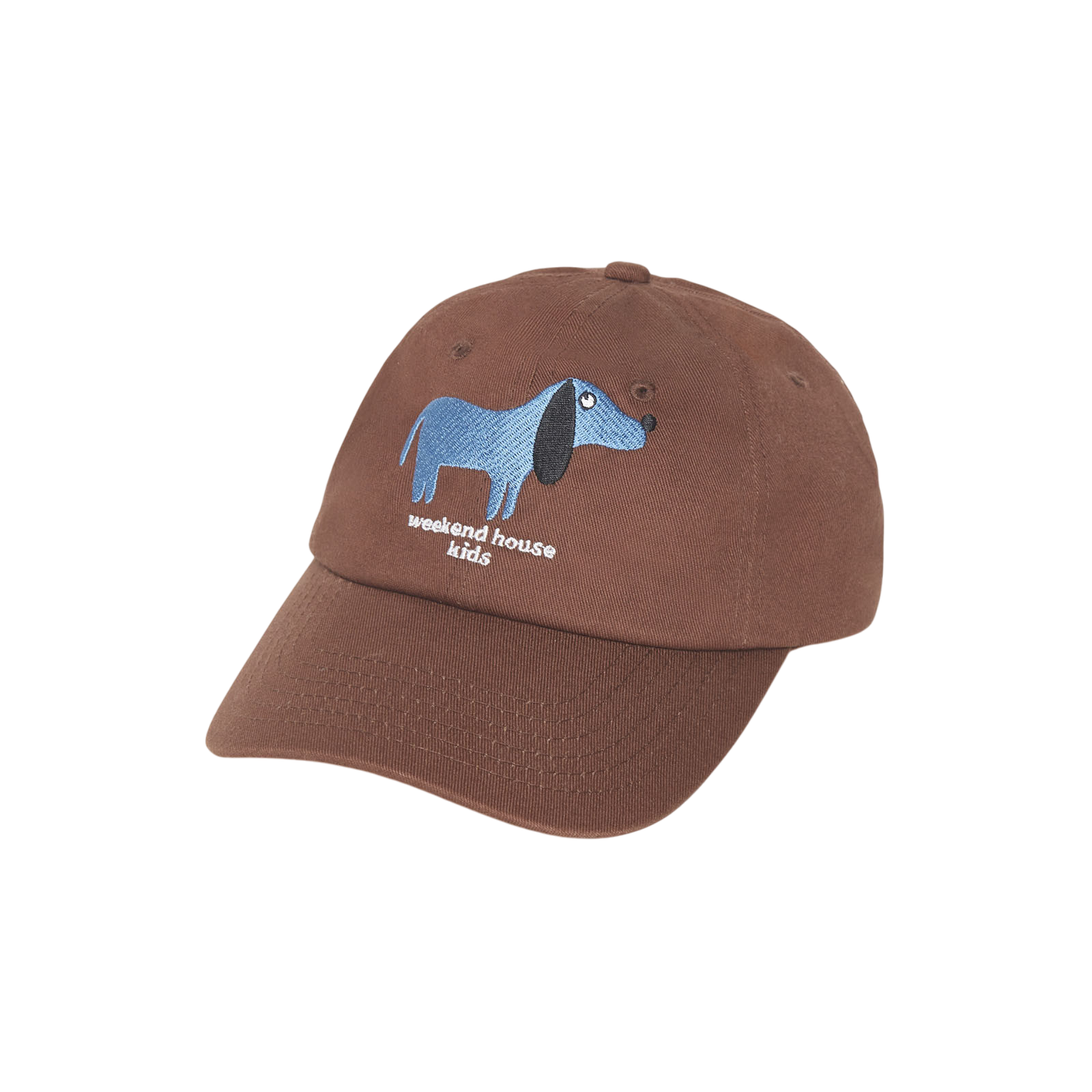 Cap Blue Dog Brown