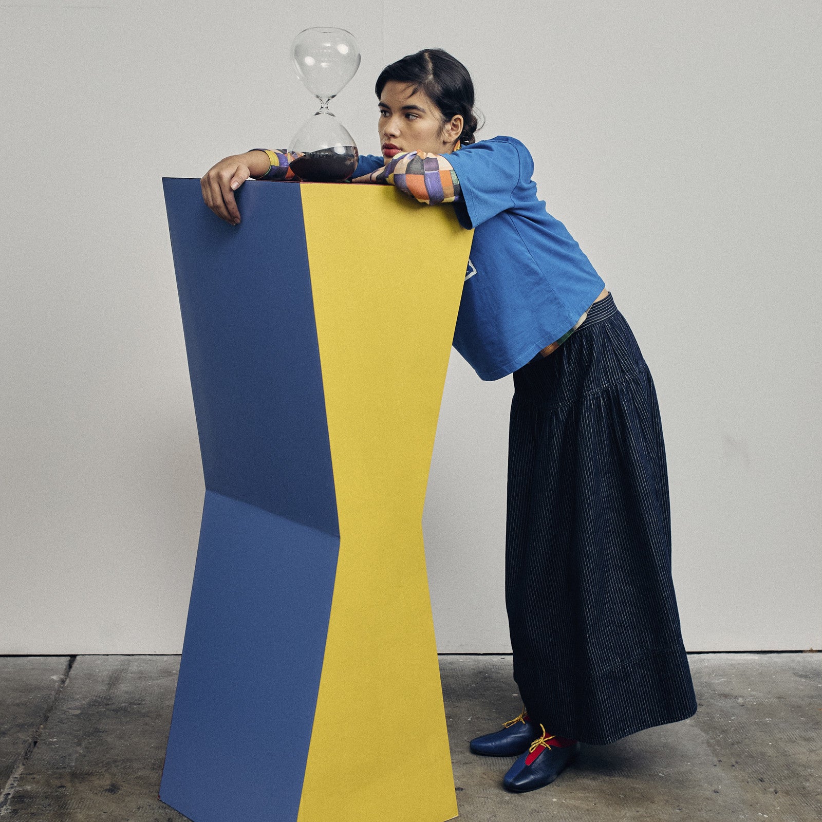 Adult Rock Denim A-line Stripe