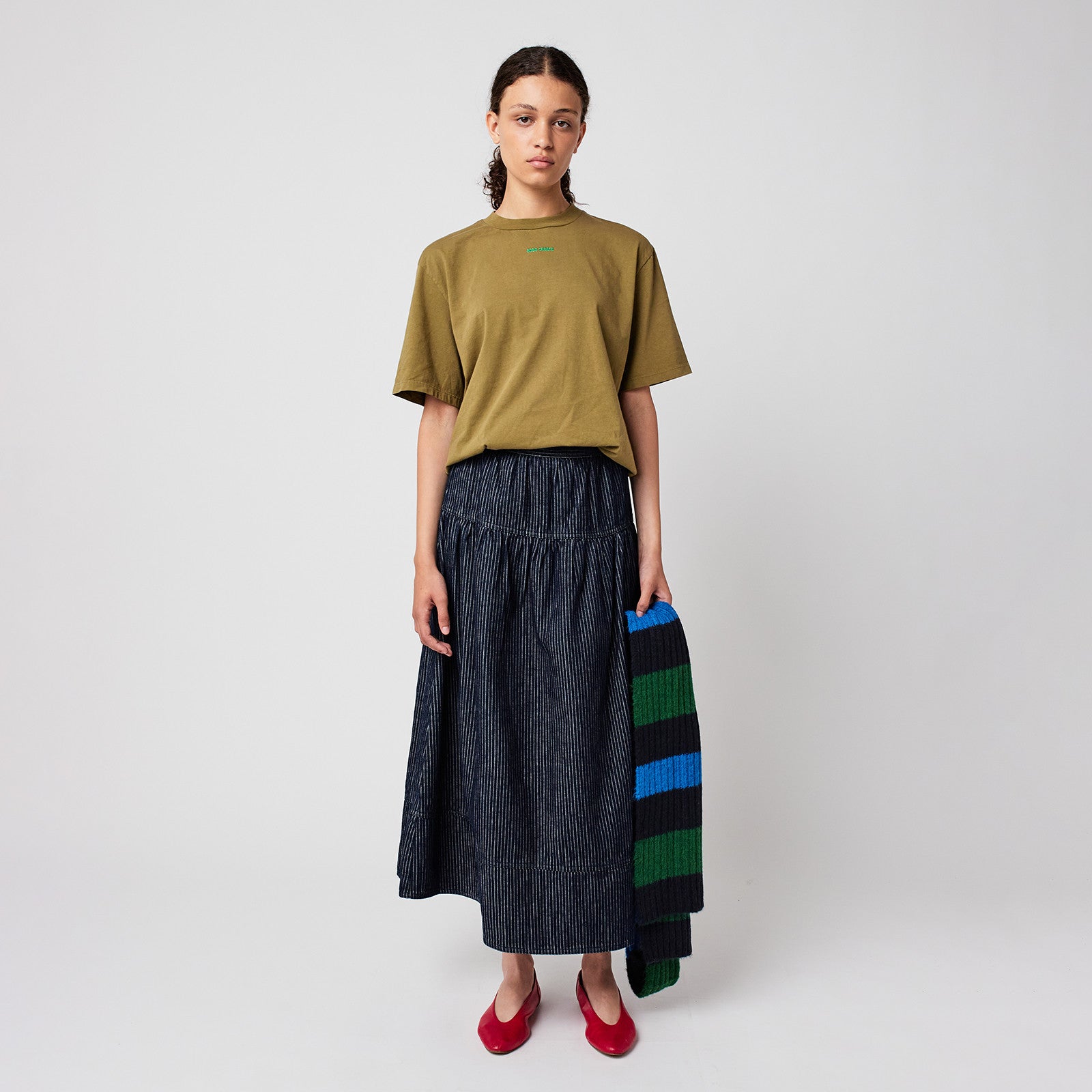 Adult Rock Denim A-line Stripe