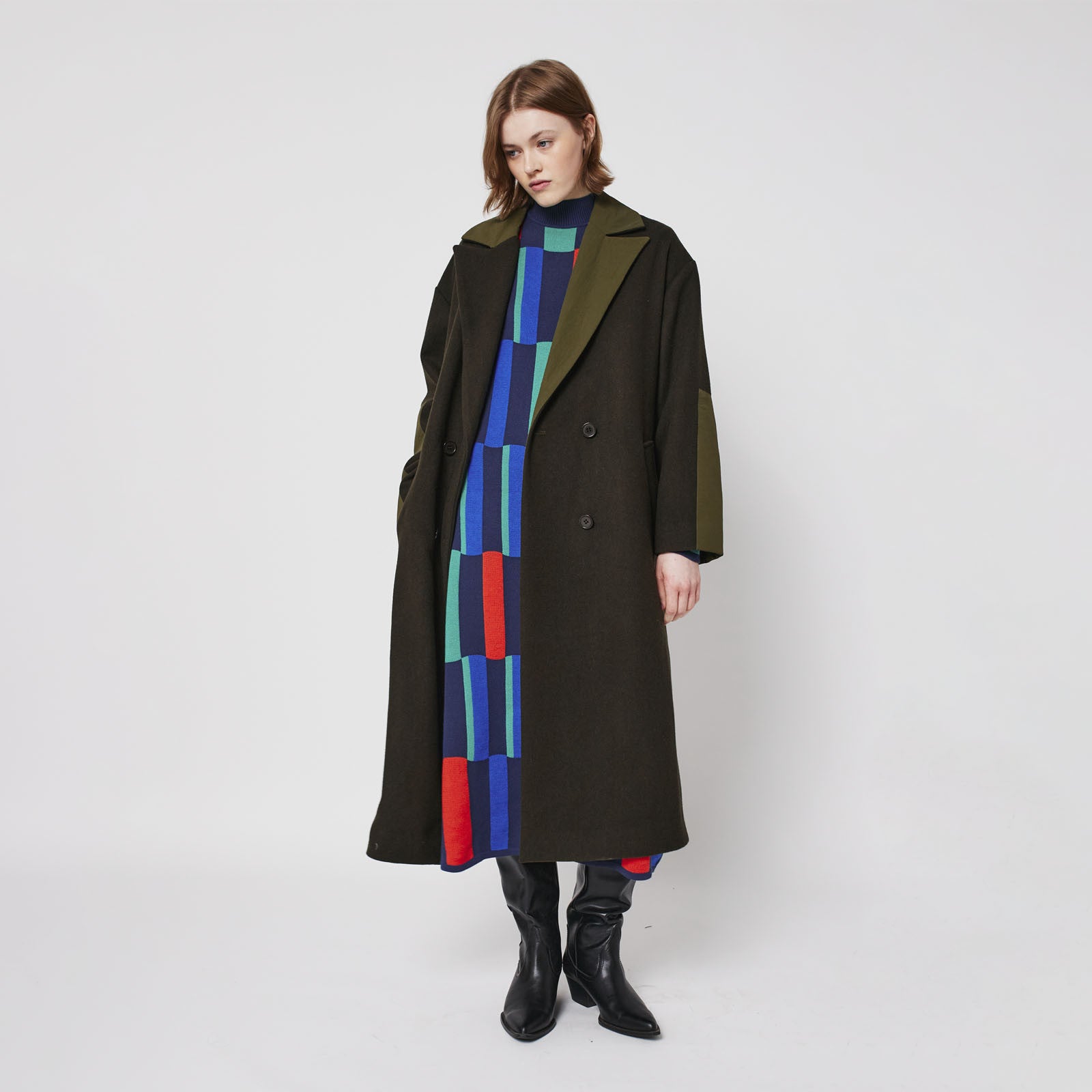 Robe Géométrique Jacquard