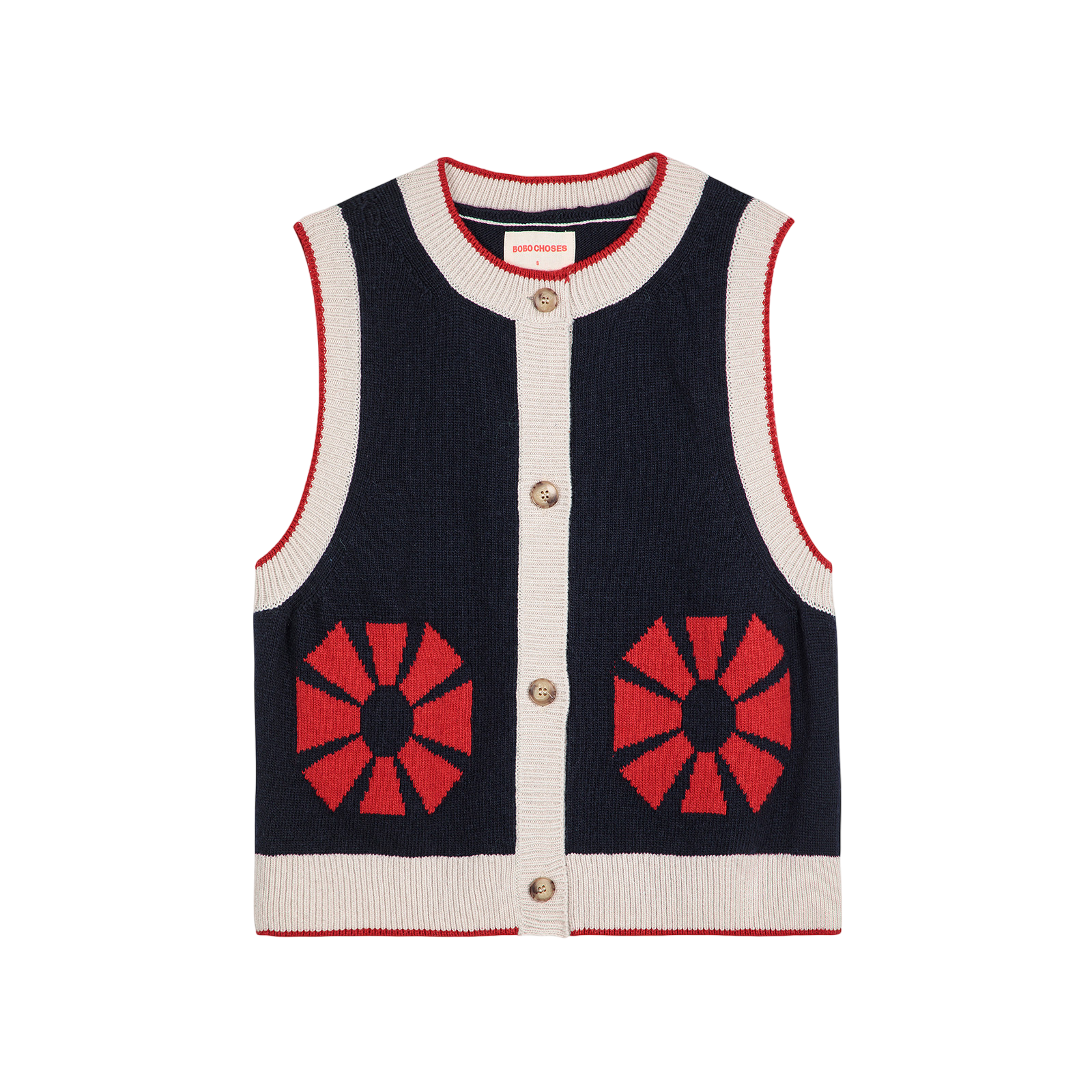 Gilet adulte Flower Navy Blue