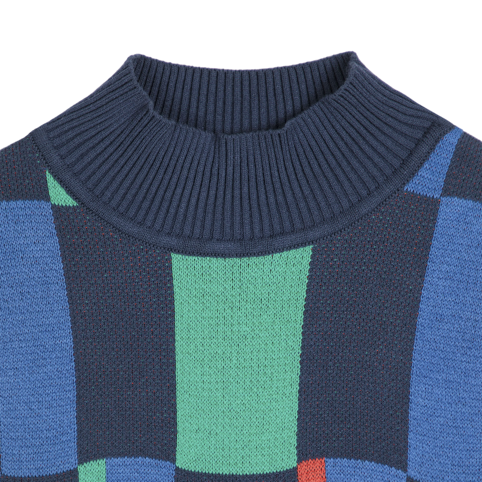 Adult knitted sweater Geometric Jacquard Multicolor