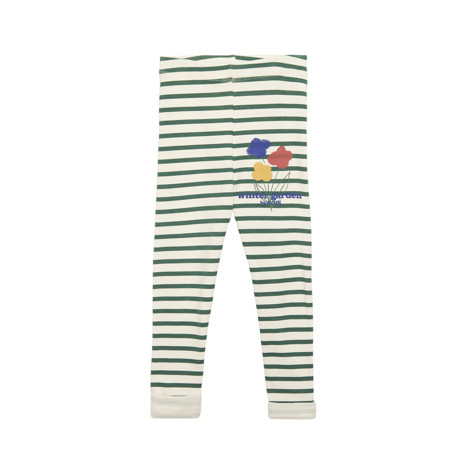 Leggings Winter Garden Striped White