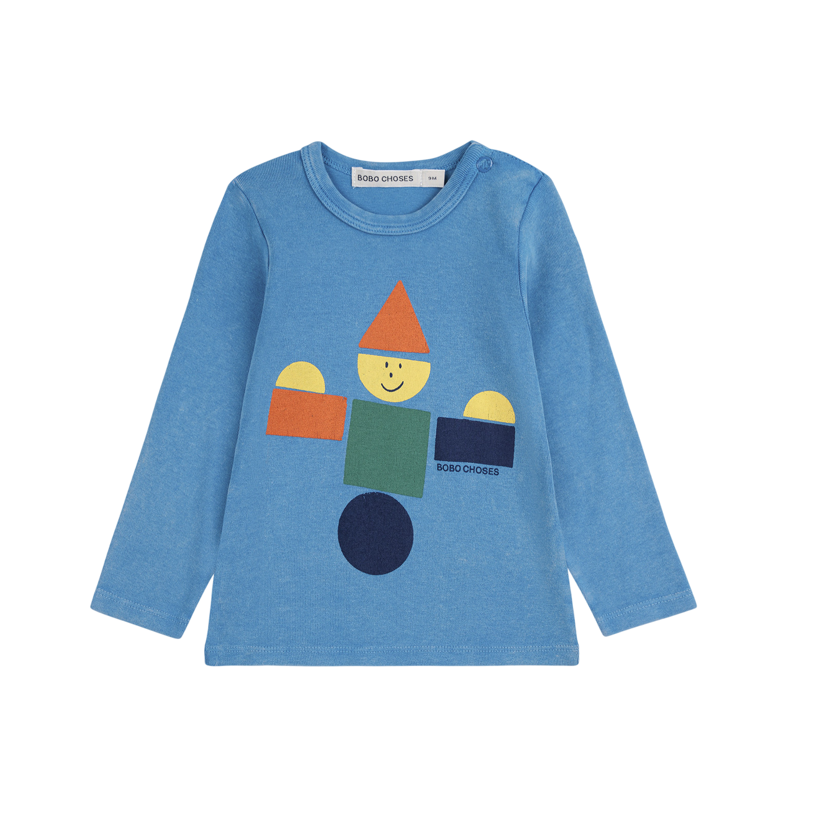 Baby Langarmshirt Wooden Toy Light Blue