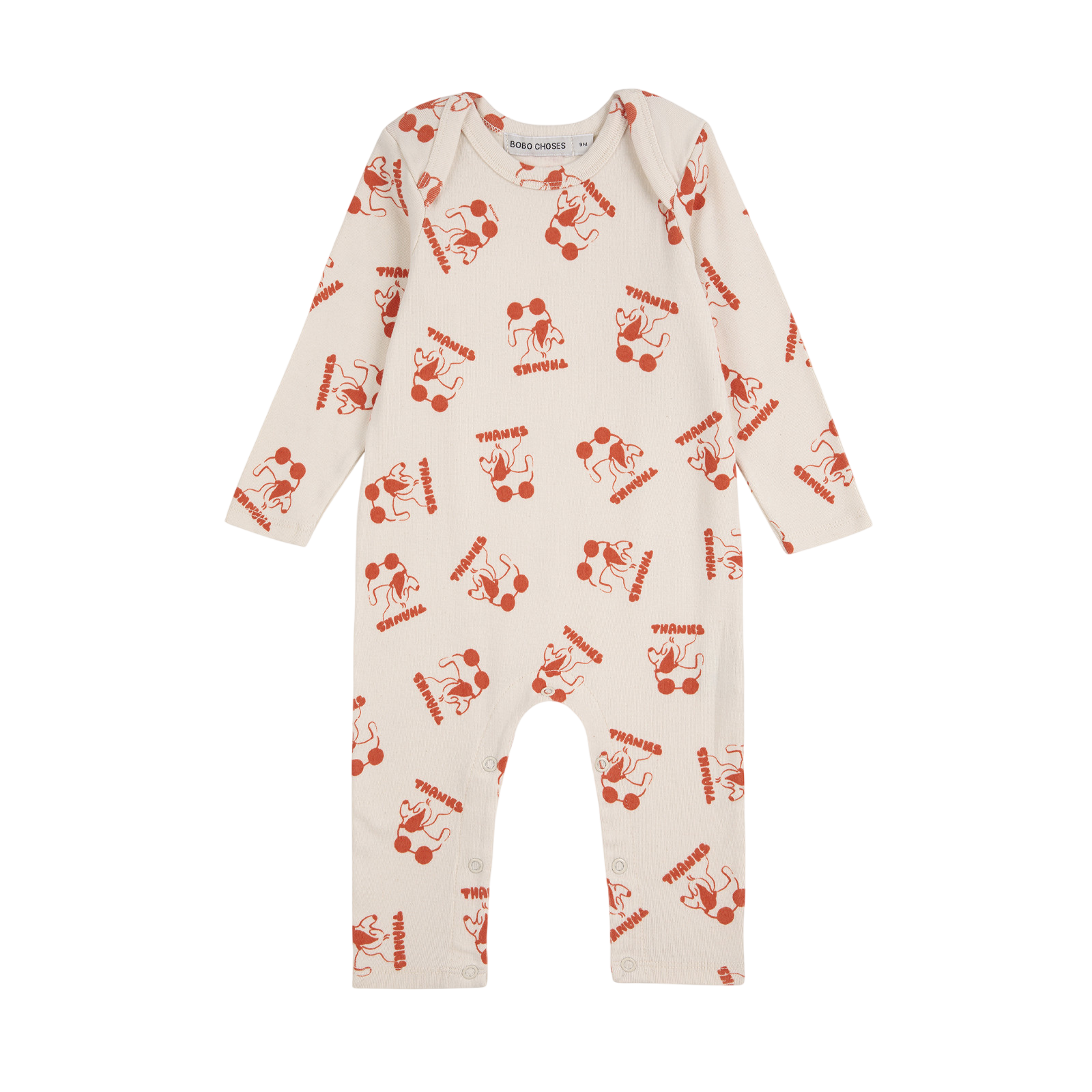 Baby Einteiler Rolling Dog Offwhite