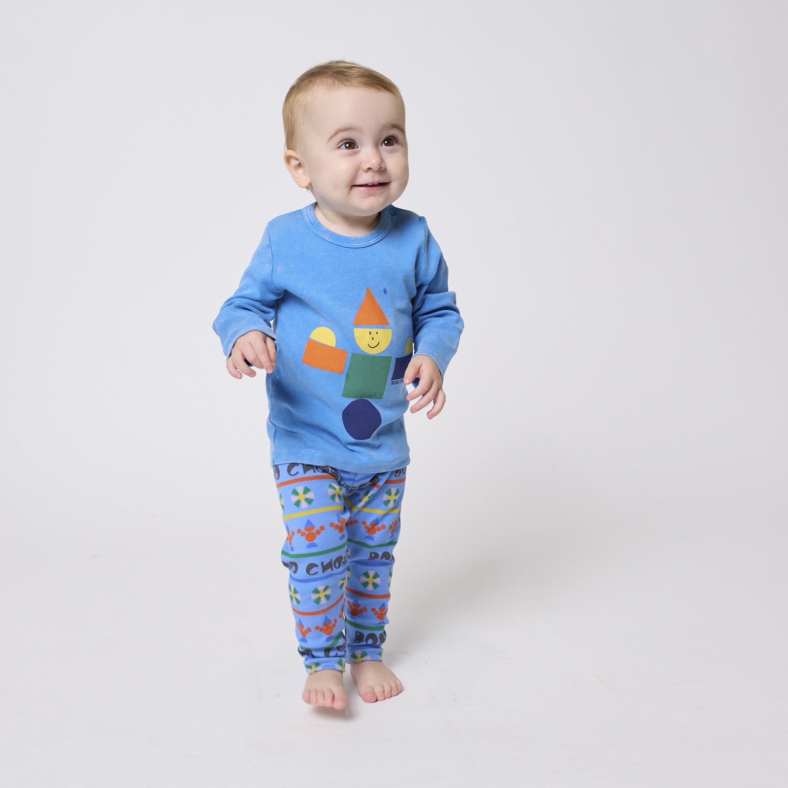 Baby Leggings Toys All Over Light Blue