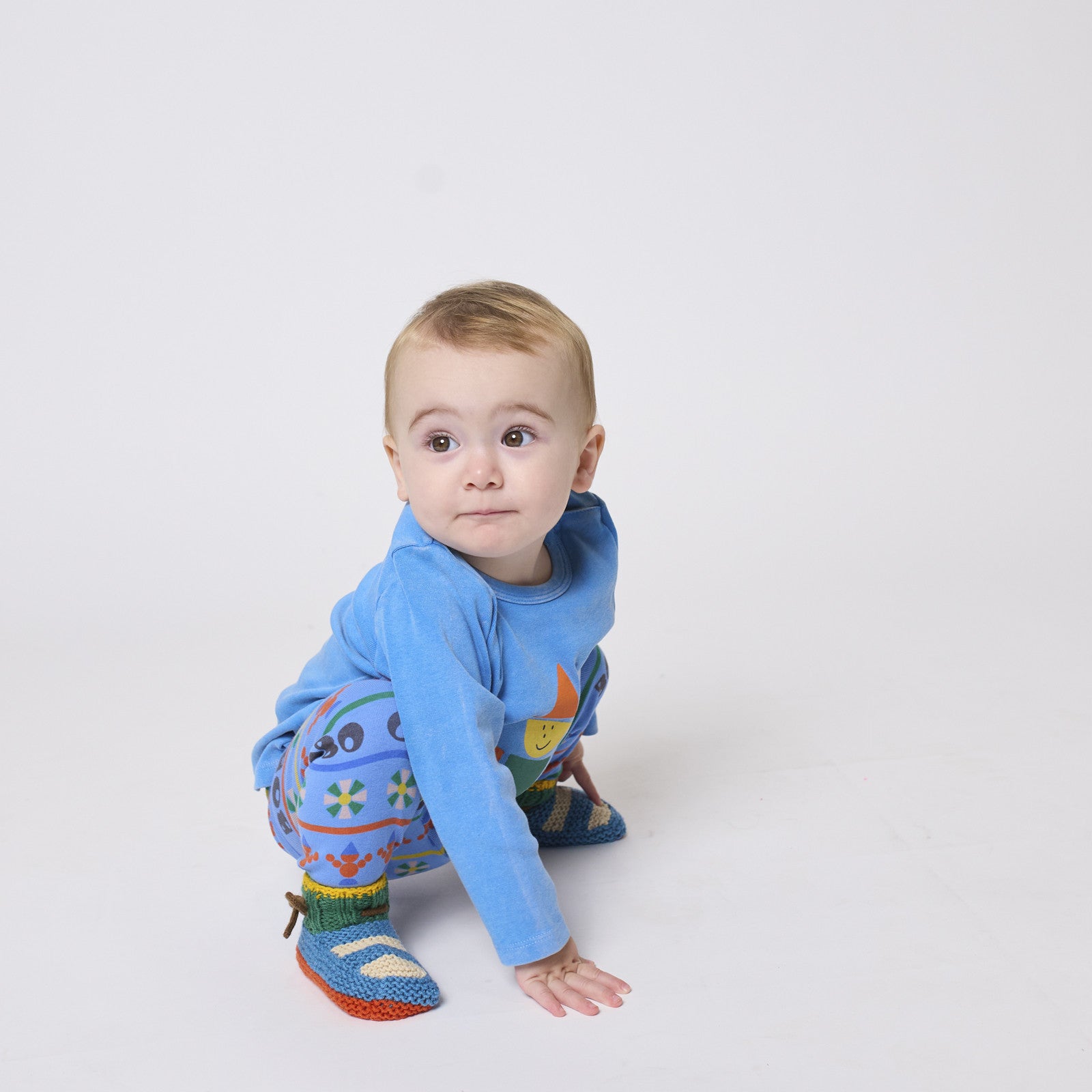 Baby Leggings Toys All Over Light Blue