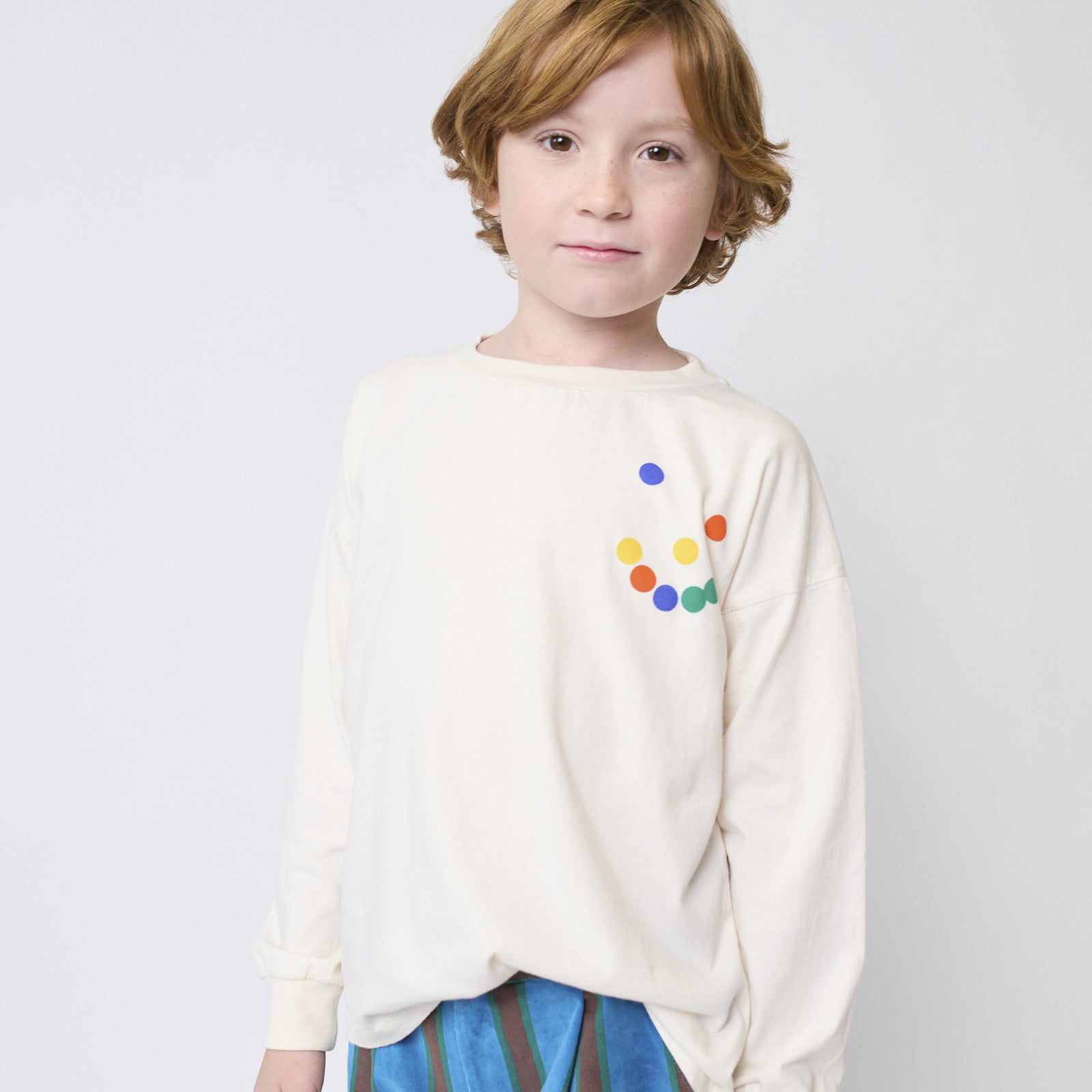 Langarmshirt Thanks Offwhite