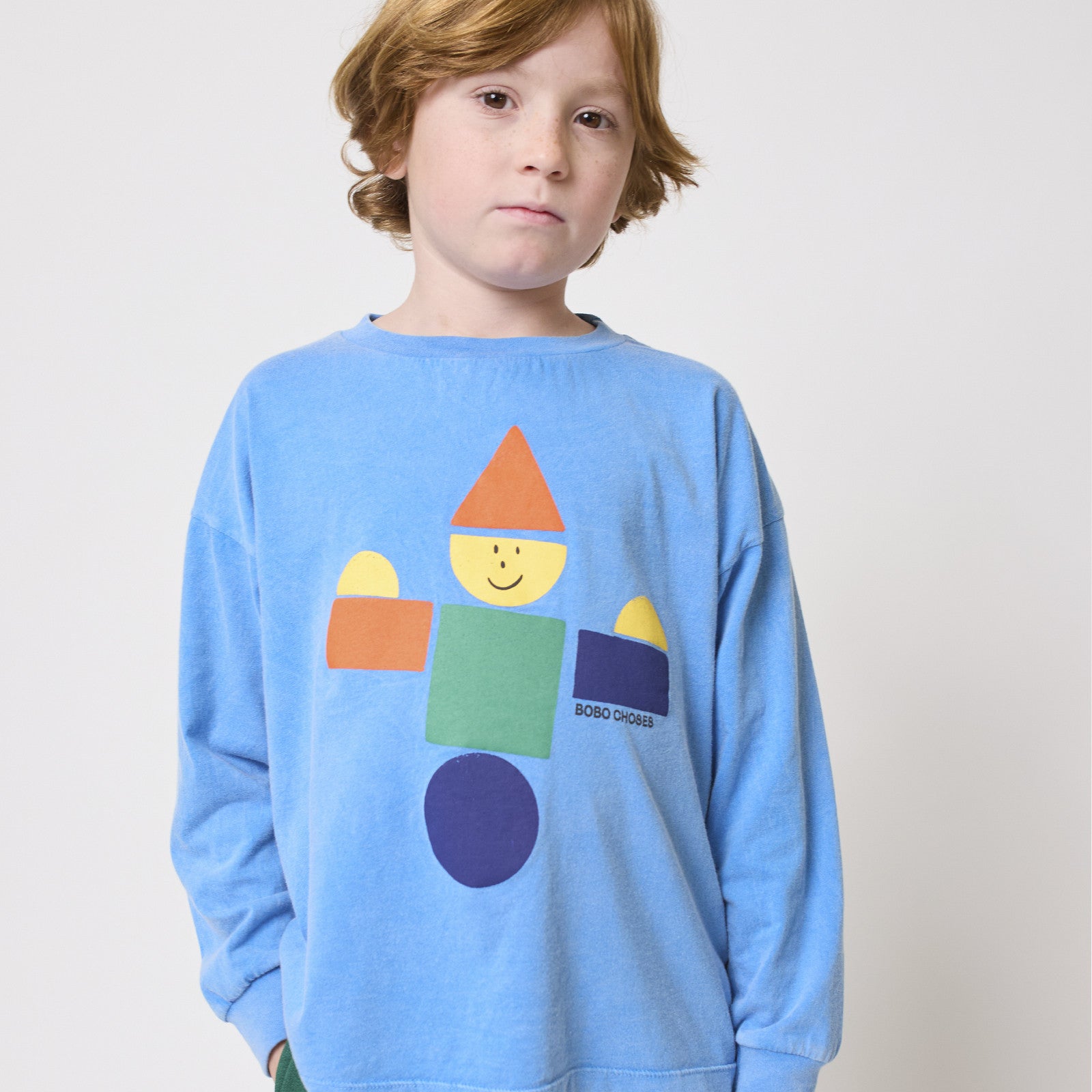 Langarmshirt Wooden Toy Light Blue