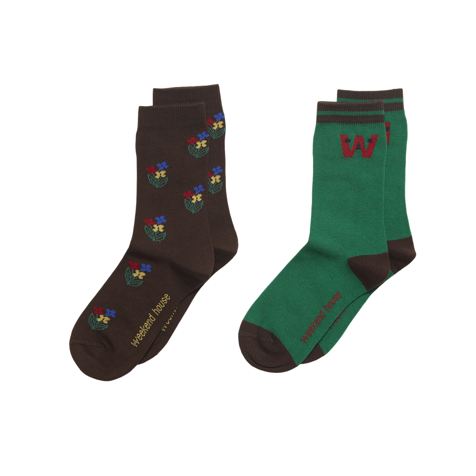 Lot de 2 chaussettes WHK Brown And Green