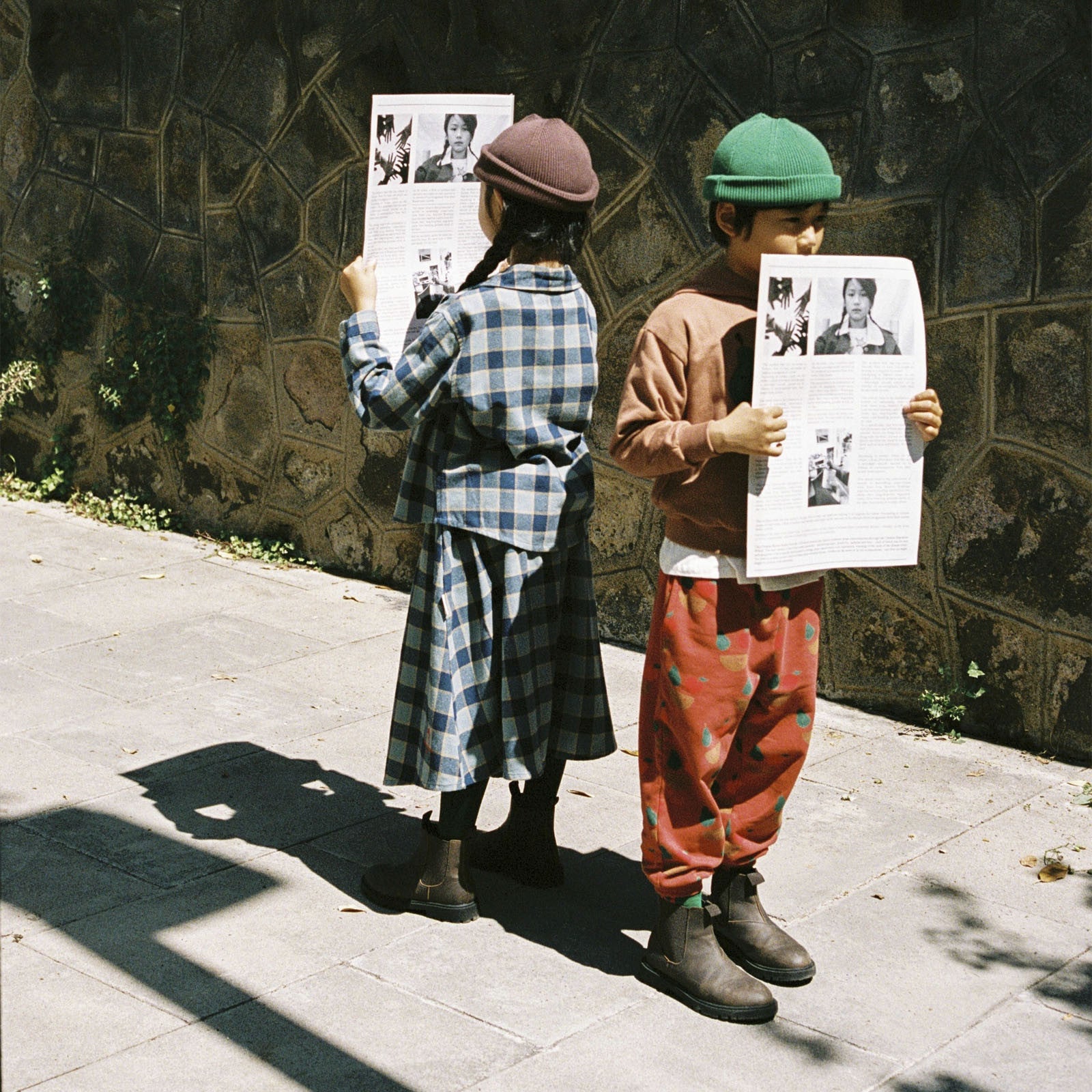 Rock Checkered Blue Indigo
