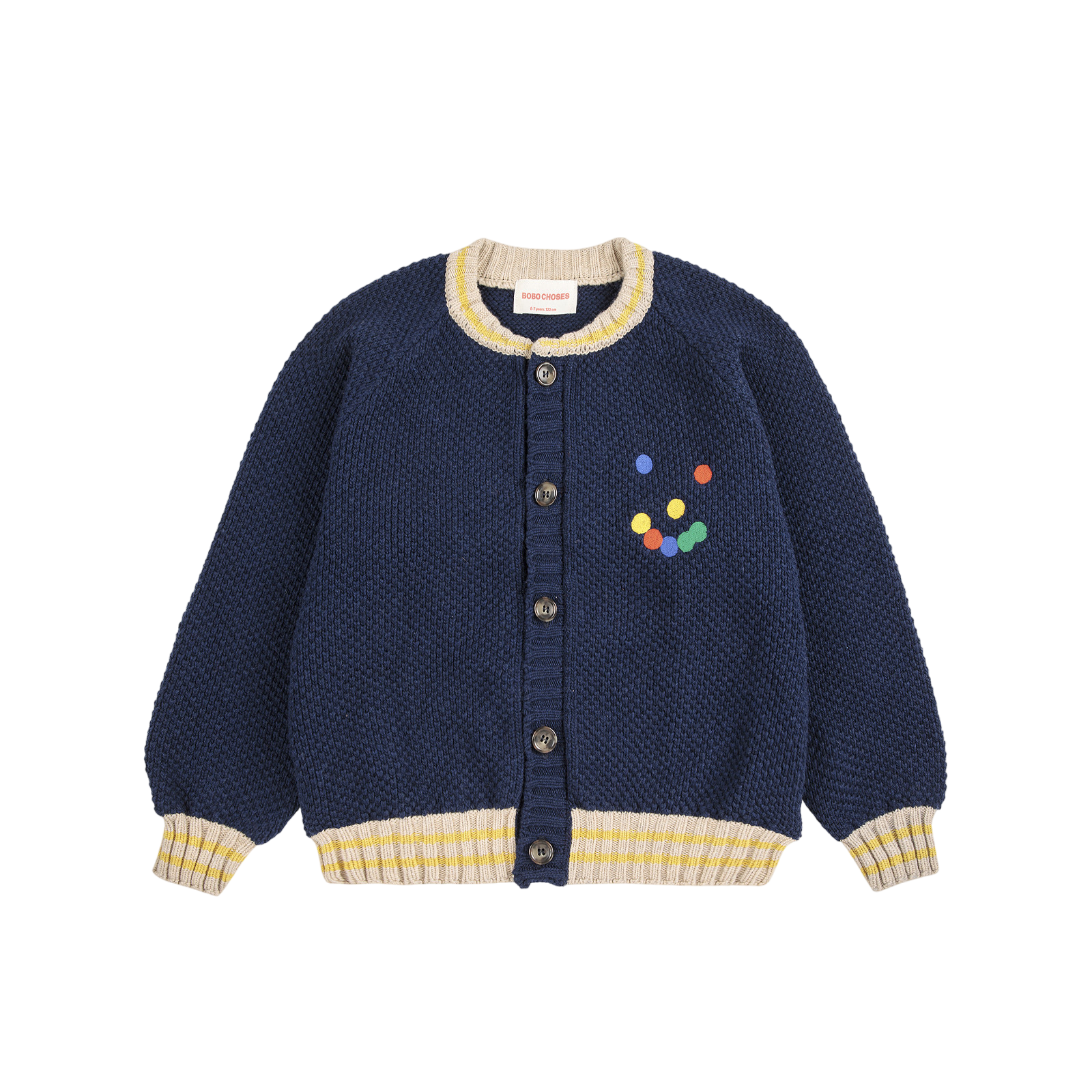 Cardigan Fun Face Navy Blue