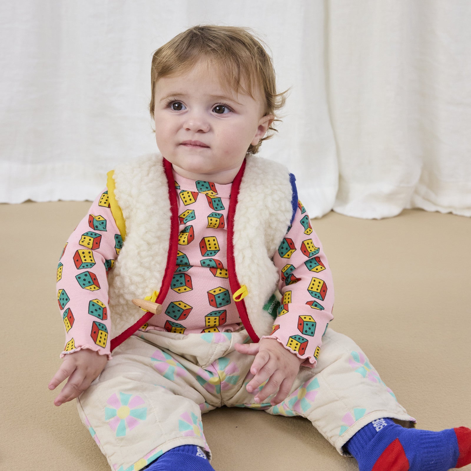 Baby Weste Bobo Choses X Binibamba Offwhite