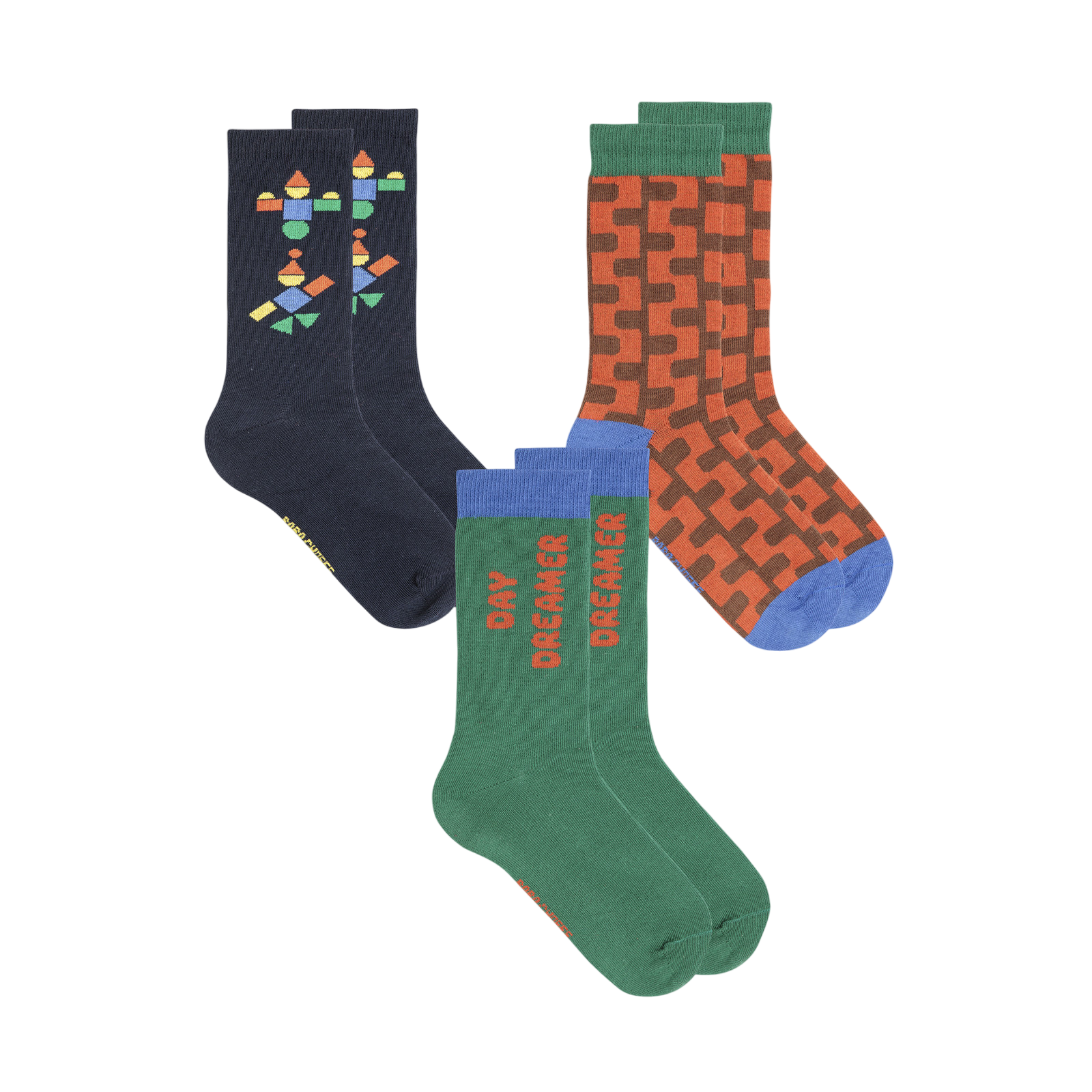 Socken 3er-Set Day Dreamer Multicolor