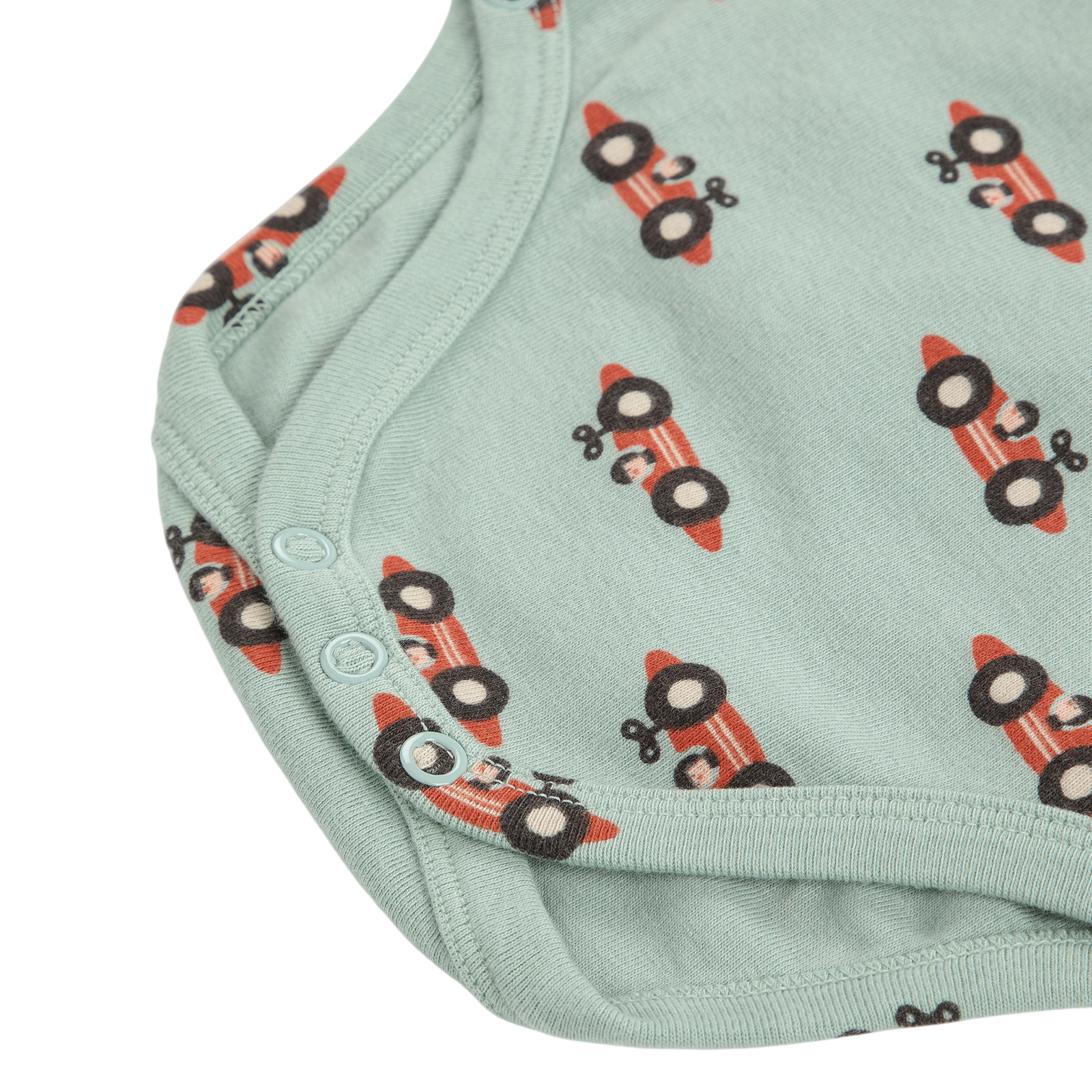 Body bébé Race Car All Over Light Green