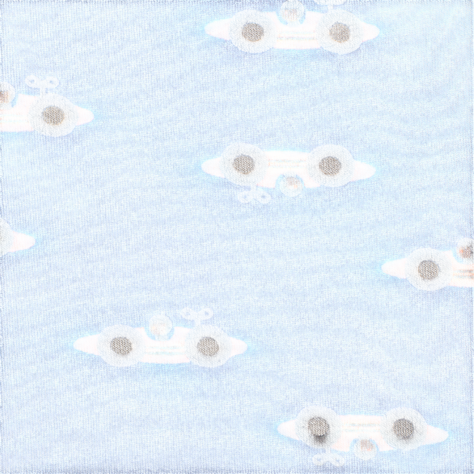 Baby Sweatshirt Race Car All Over Light Blue