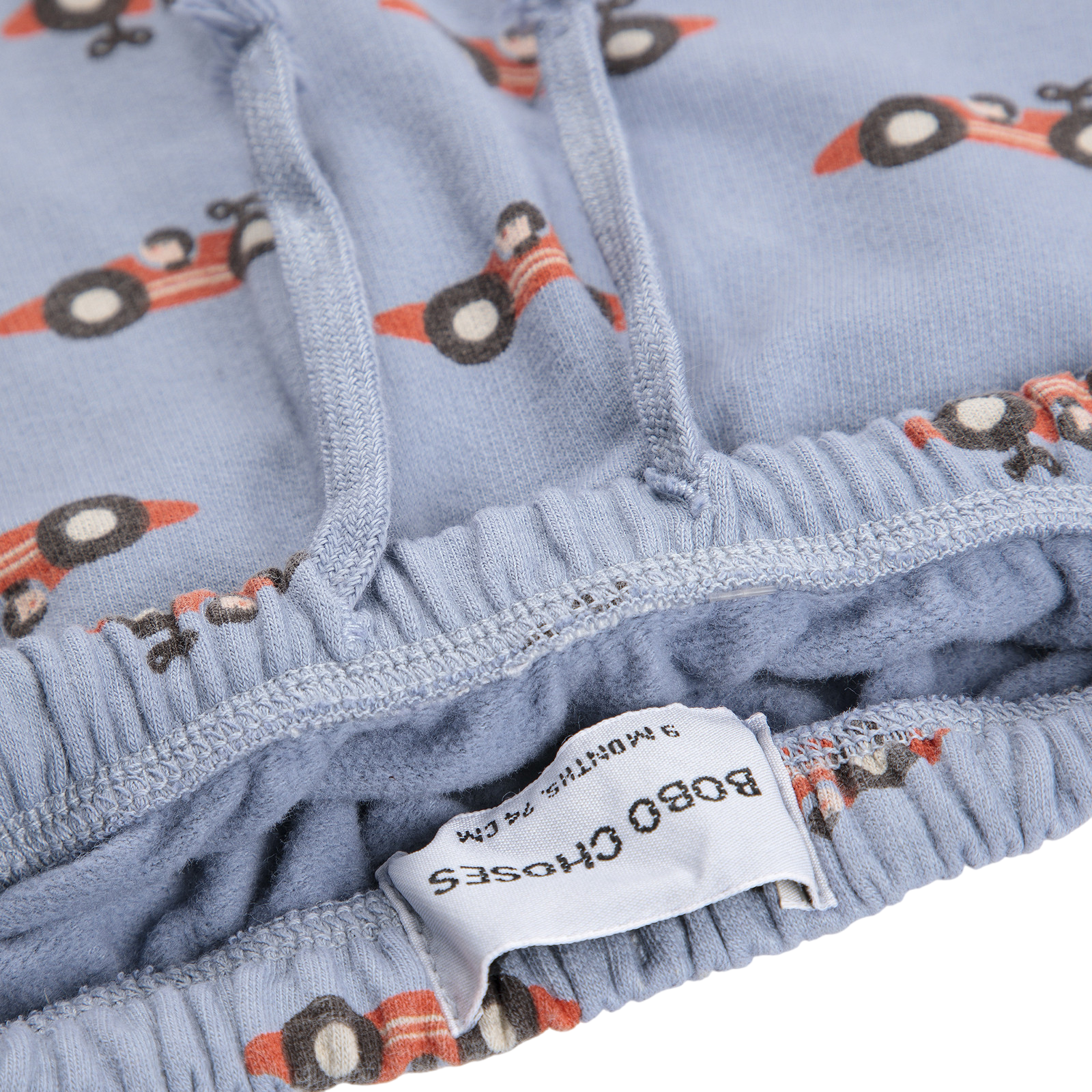 Baby Jogginghosen Race Car All Over Light Blue