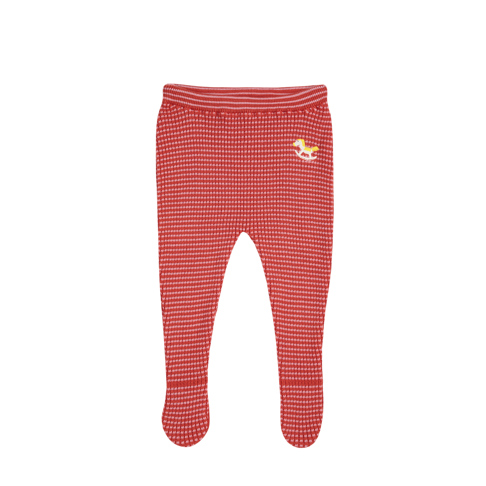 Baby Leggings Rocking Horse Footed Pink
