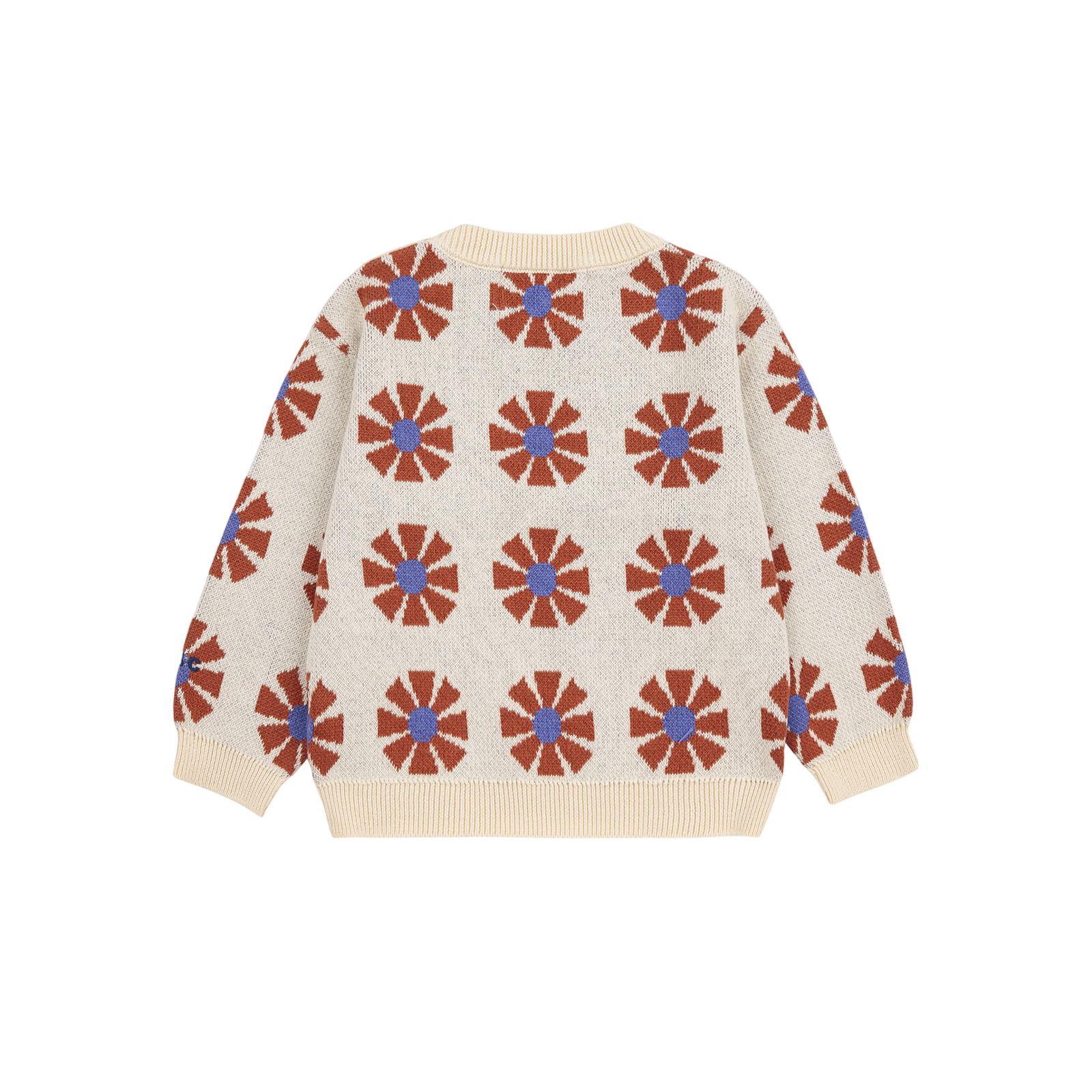 Baby Pullover Kaleidoscope Jacquard Offwhite