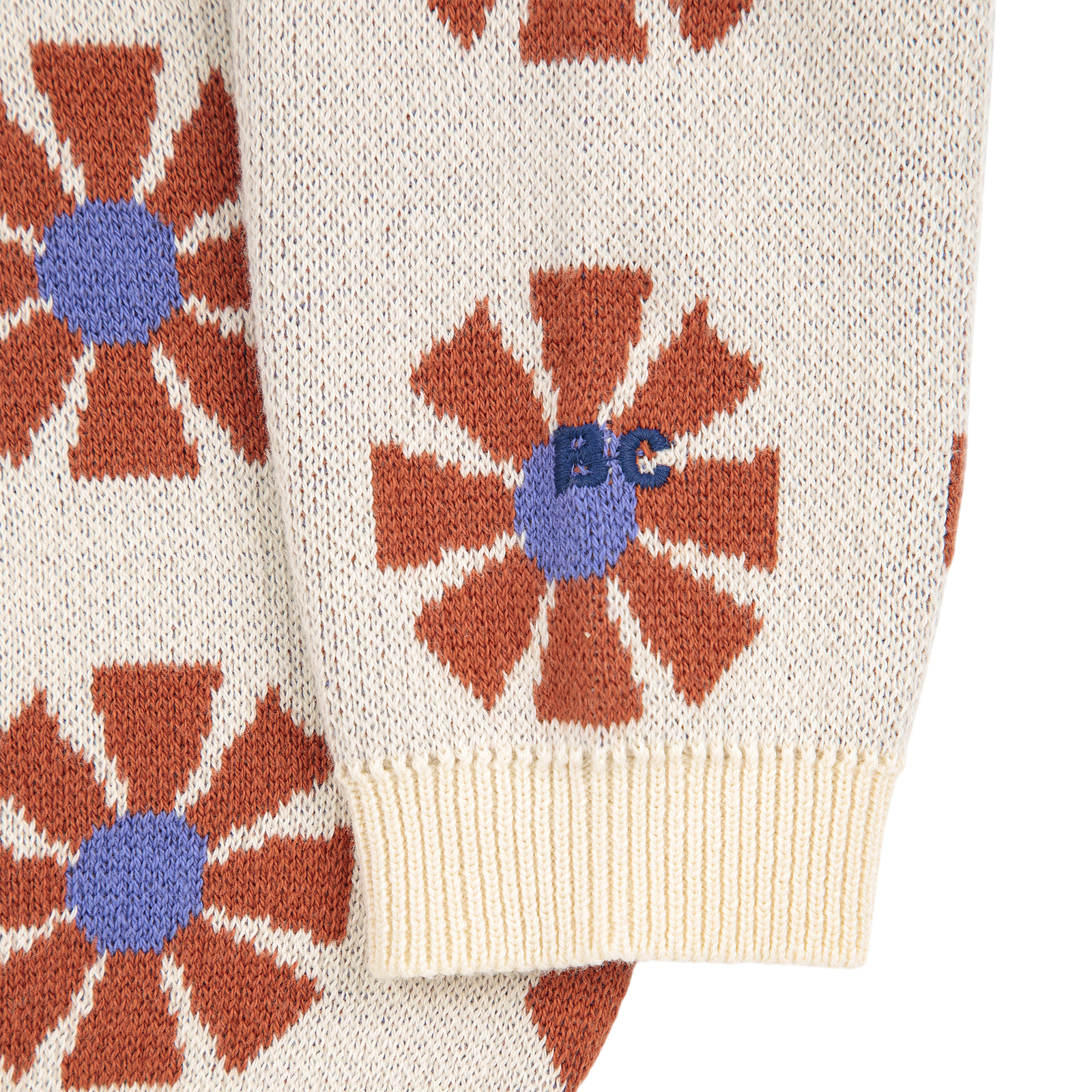 Baby Pullover Kaleidoscope Jacquard Offwhite