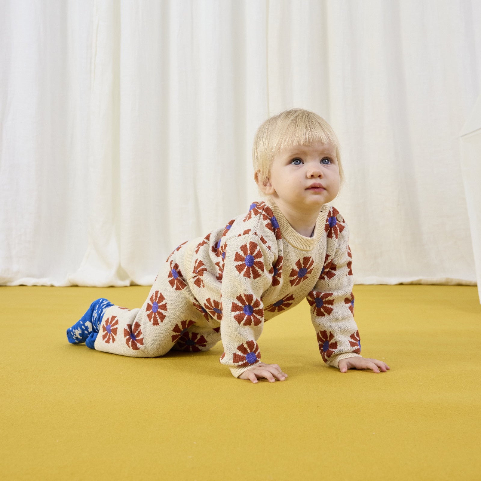 Baby Pants Kaleidoscope Jacquard Offwhite