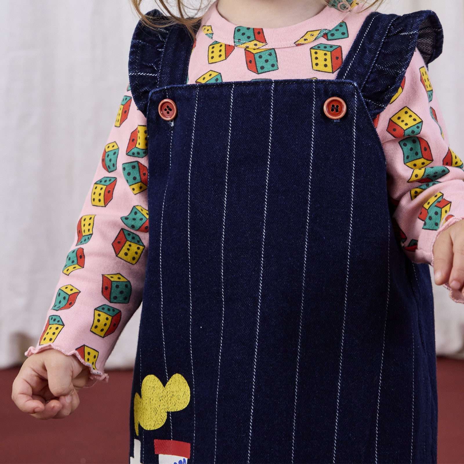 Robe bébé Bobo Choo Choo Denim Bleu marine