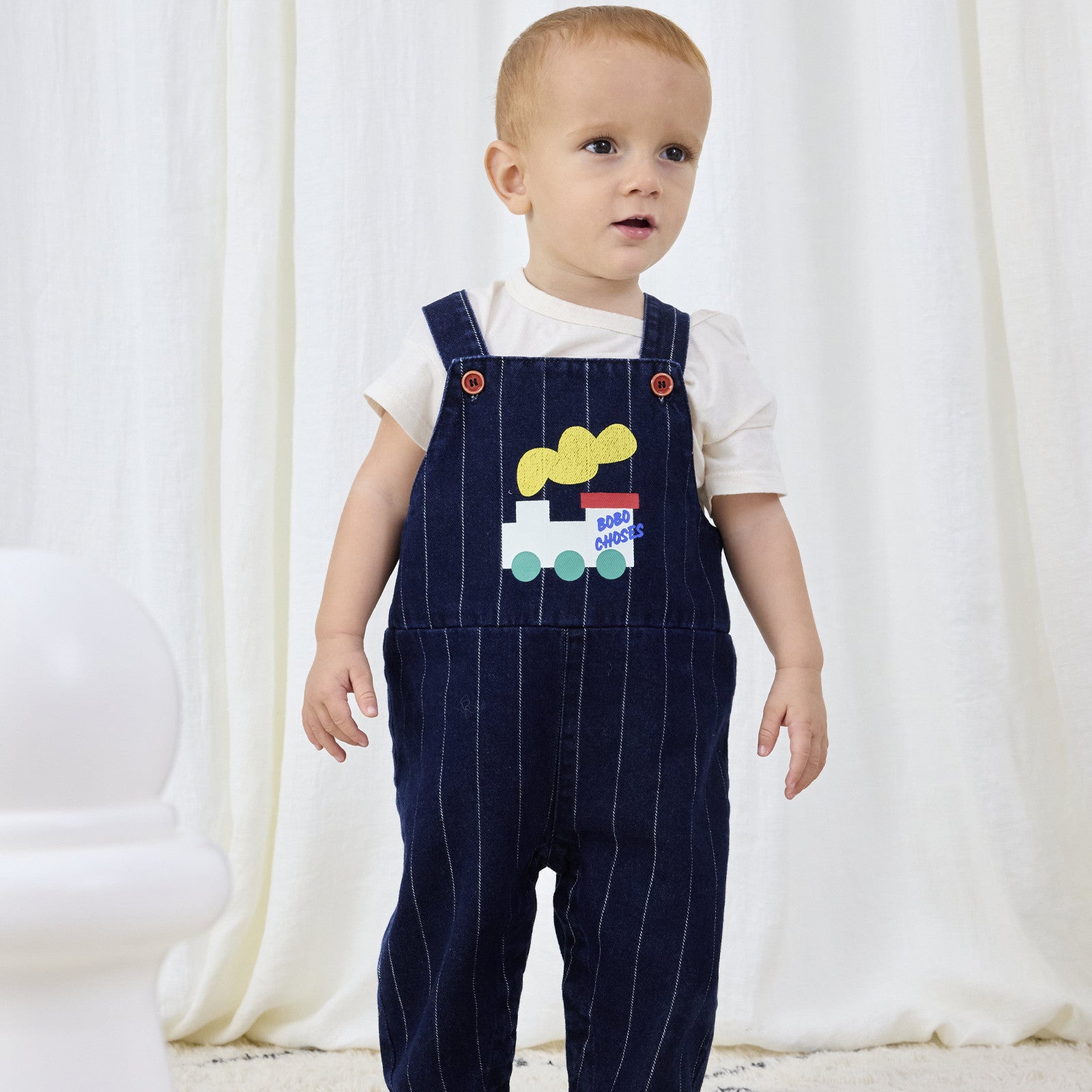 Baby Latzhosen Bobo Choo Choo Denim Midnight Blue