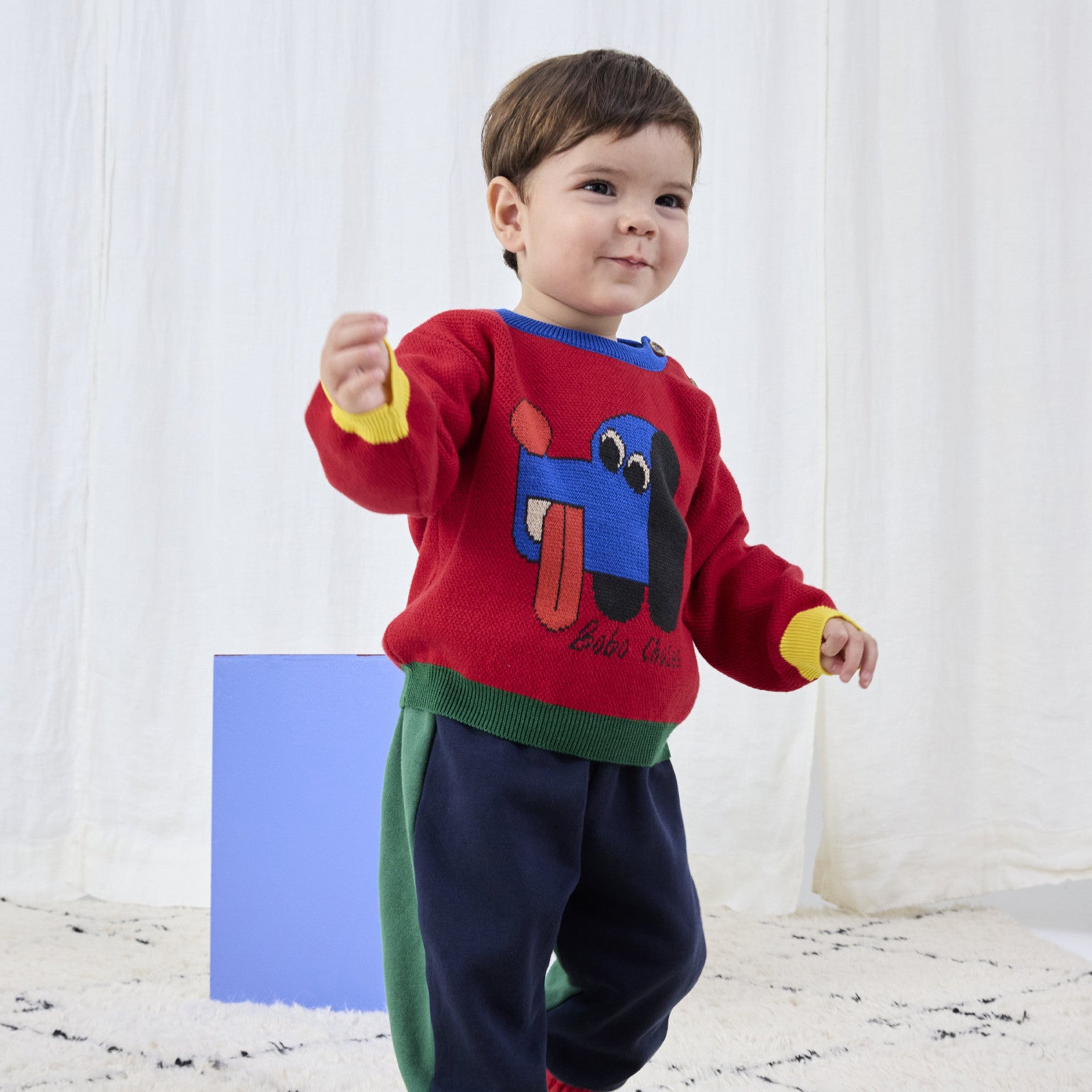 Baby sweater Doggy Mate Jacquard Red