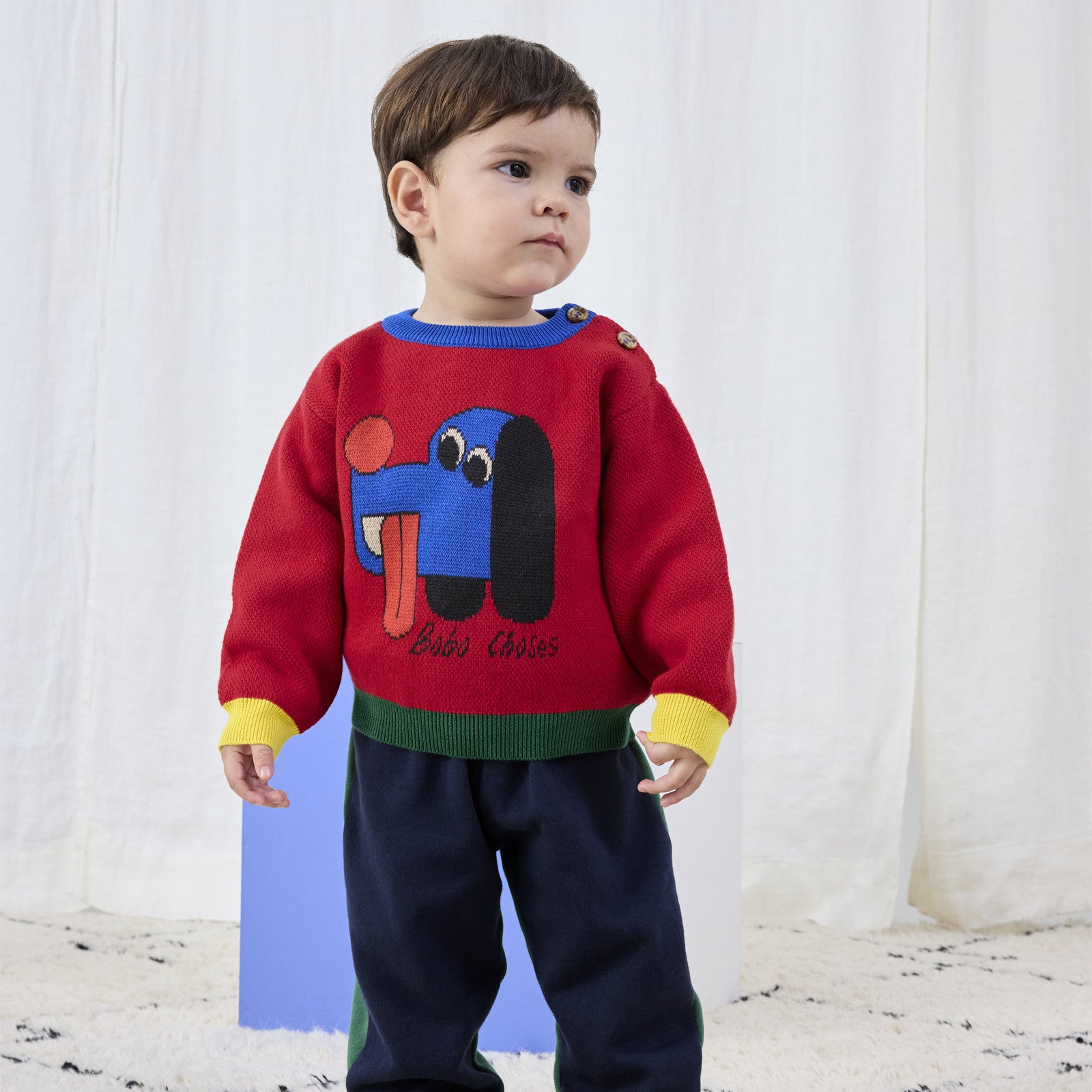 Baby sweater Doggy Mate Jacquard Red