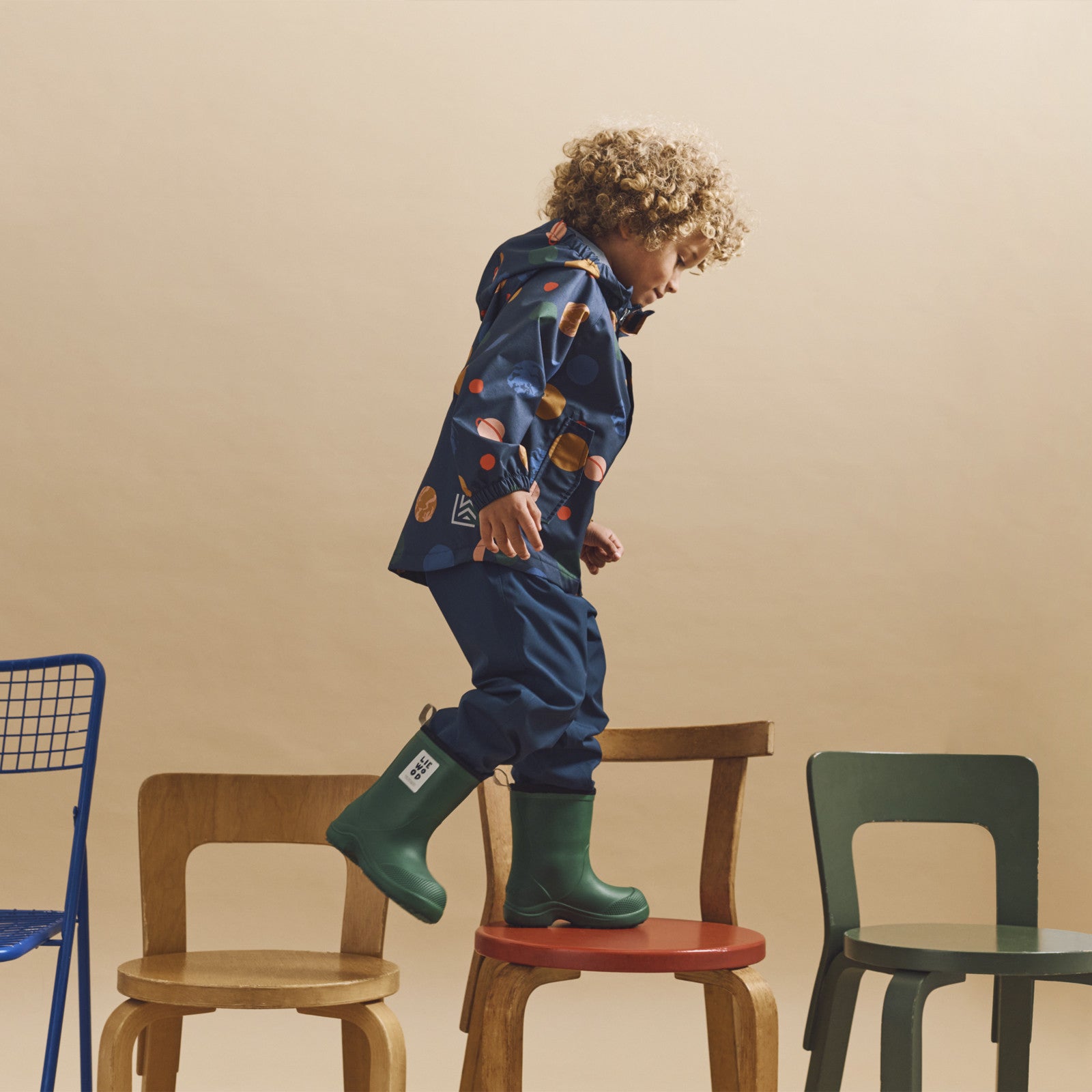 Aston Garden Green Mix rubber boots