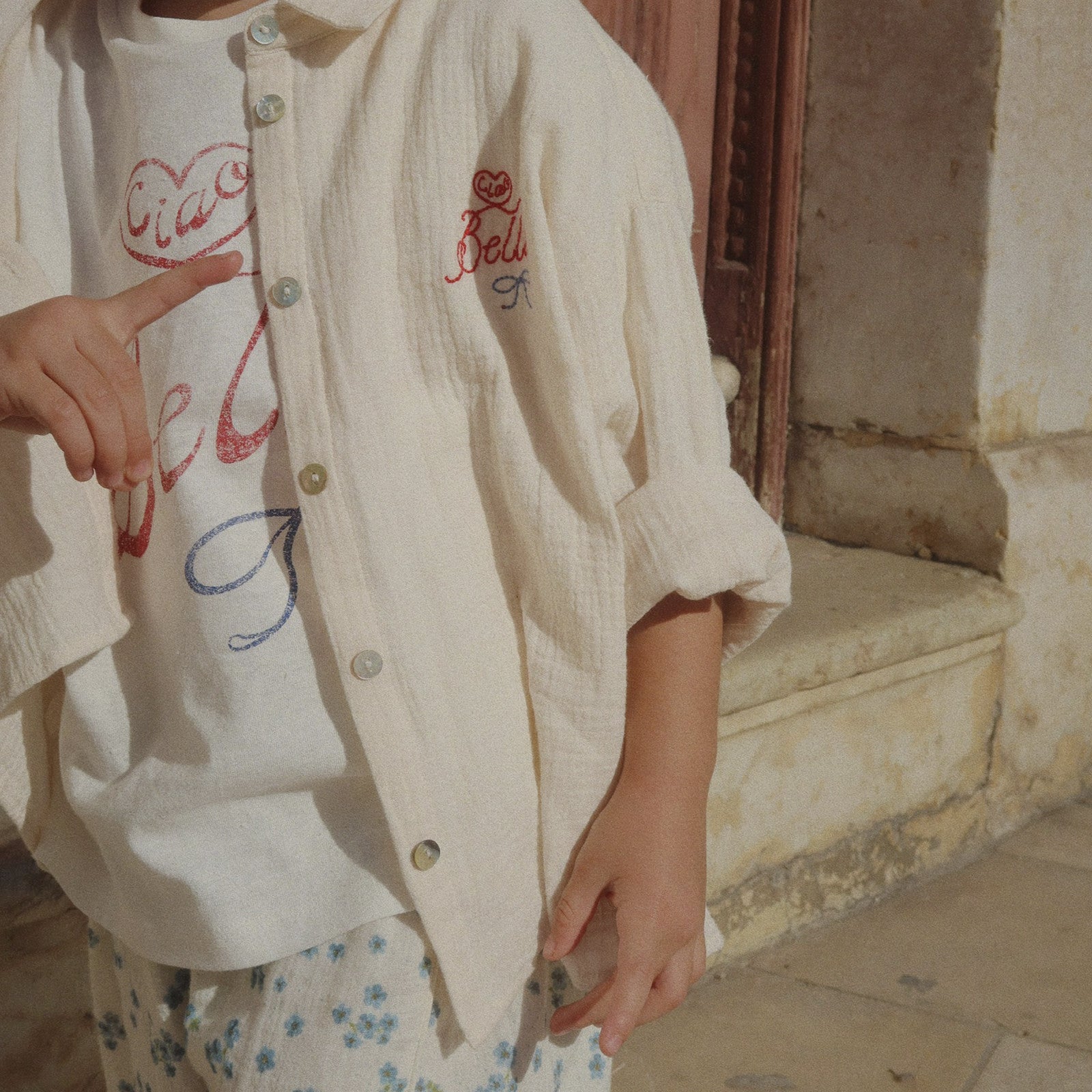 T-shirt RHW X KS Bella Antique White