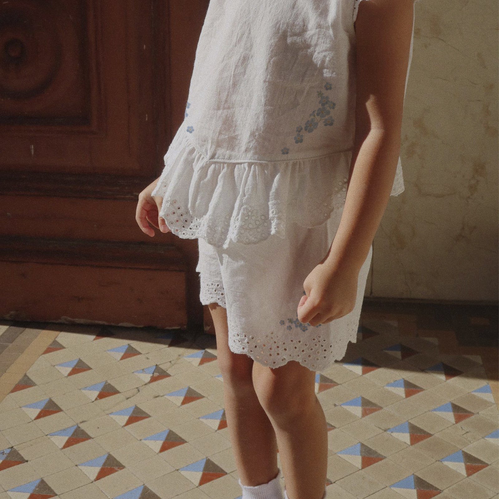 Shorts RHW x KS Fiori Optic White