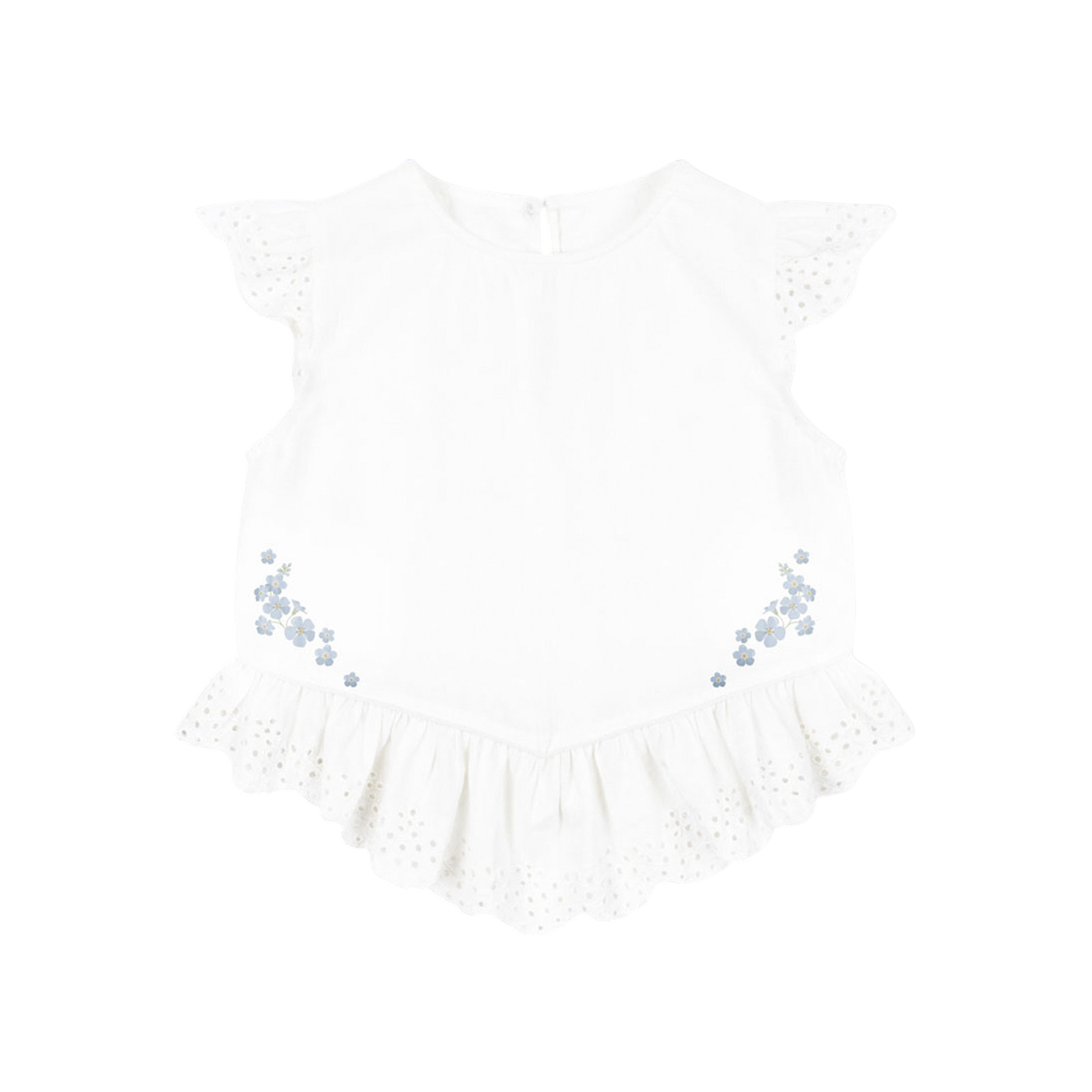 Bluse RHW x KS Fiori Optic White
