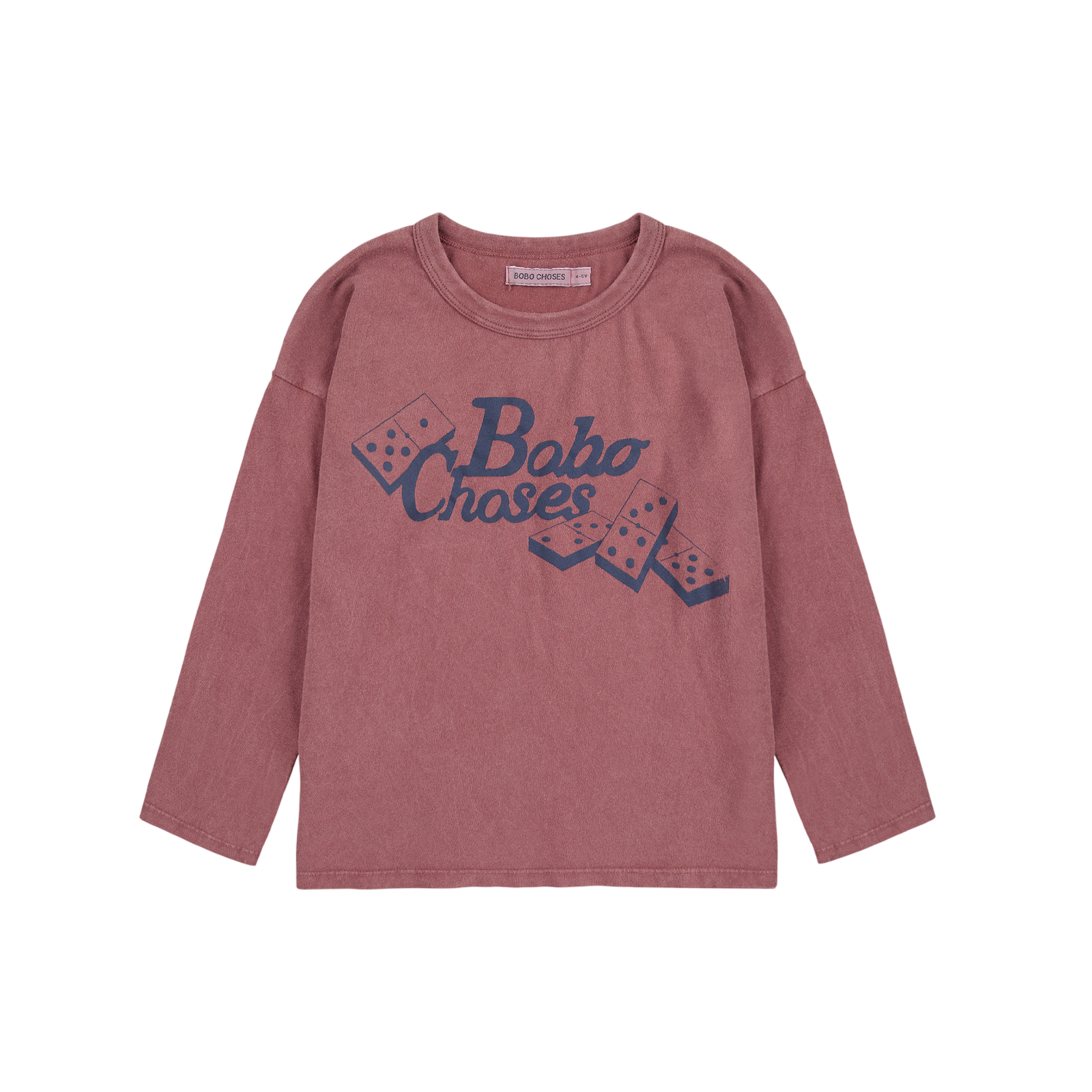 Langarmshirt Dominos Brown