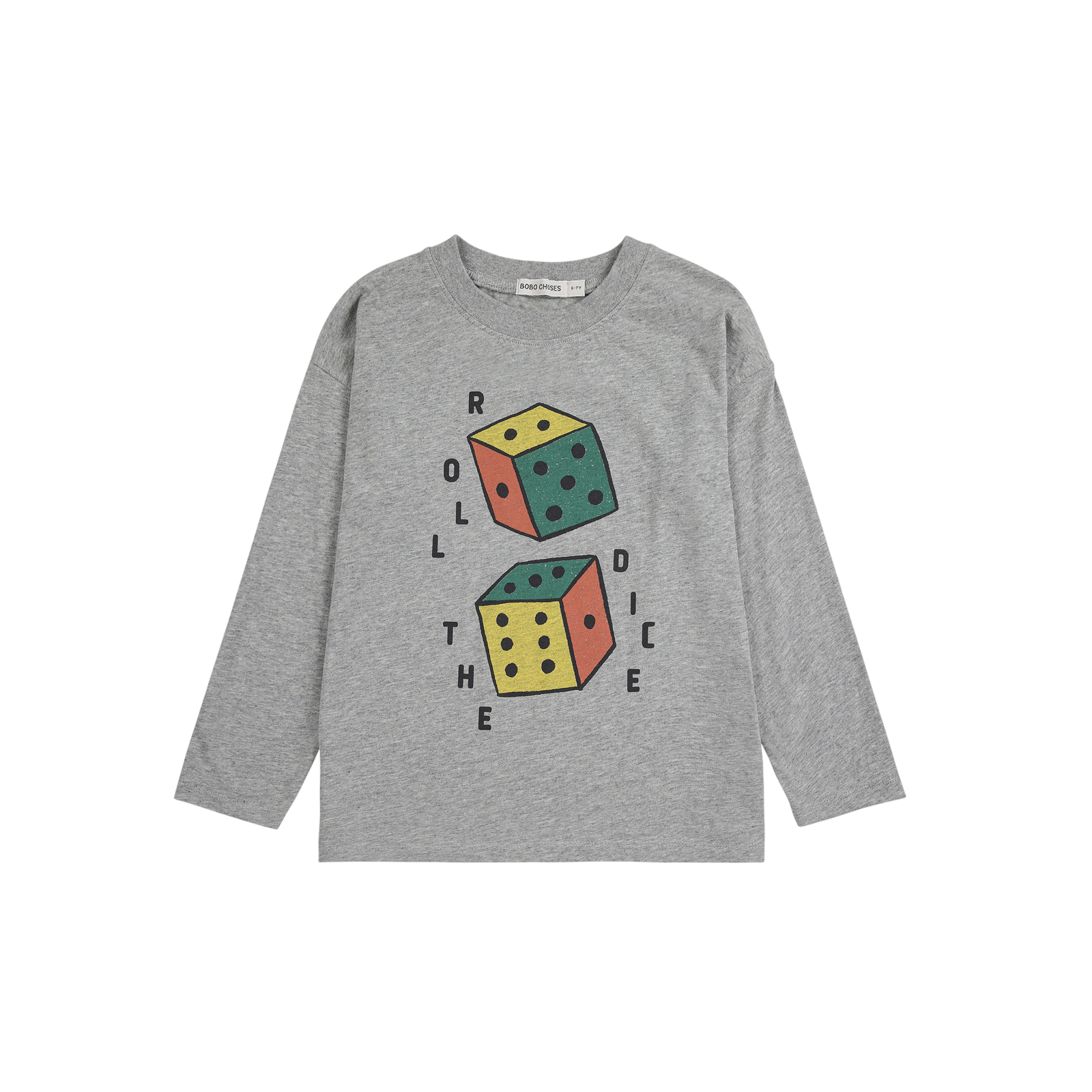 Langarmshirt Roll The Dice Heather Grey