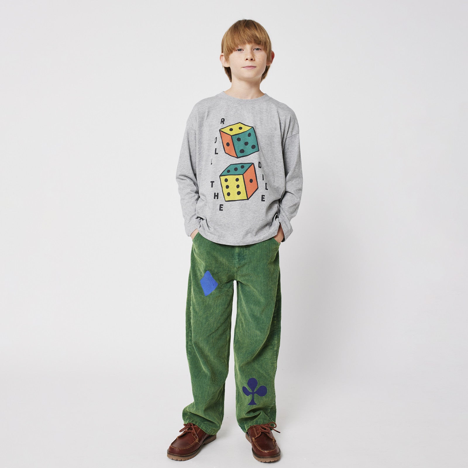 Langarmshirt Roll The Dice Heather Grey