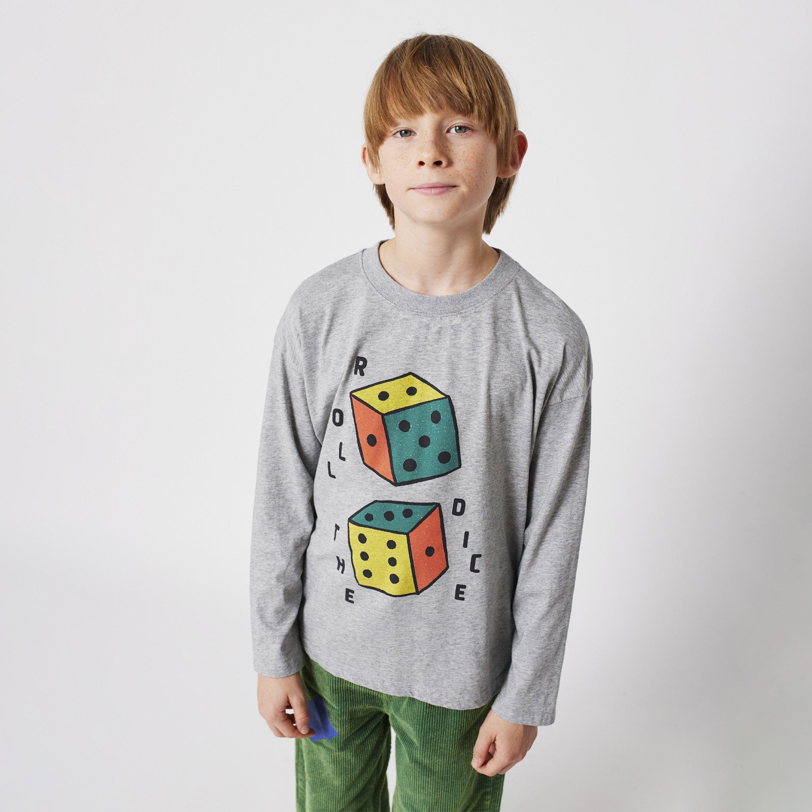 Langarmshirt Roll The Dice Heather Grey