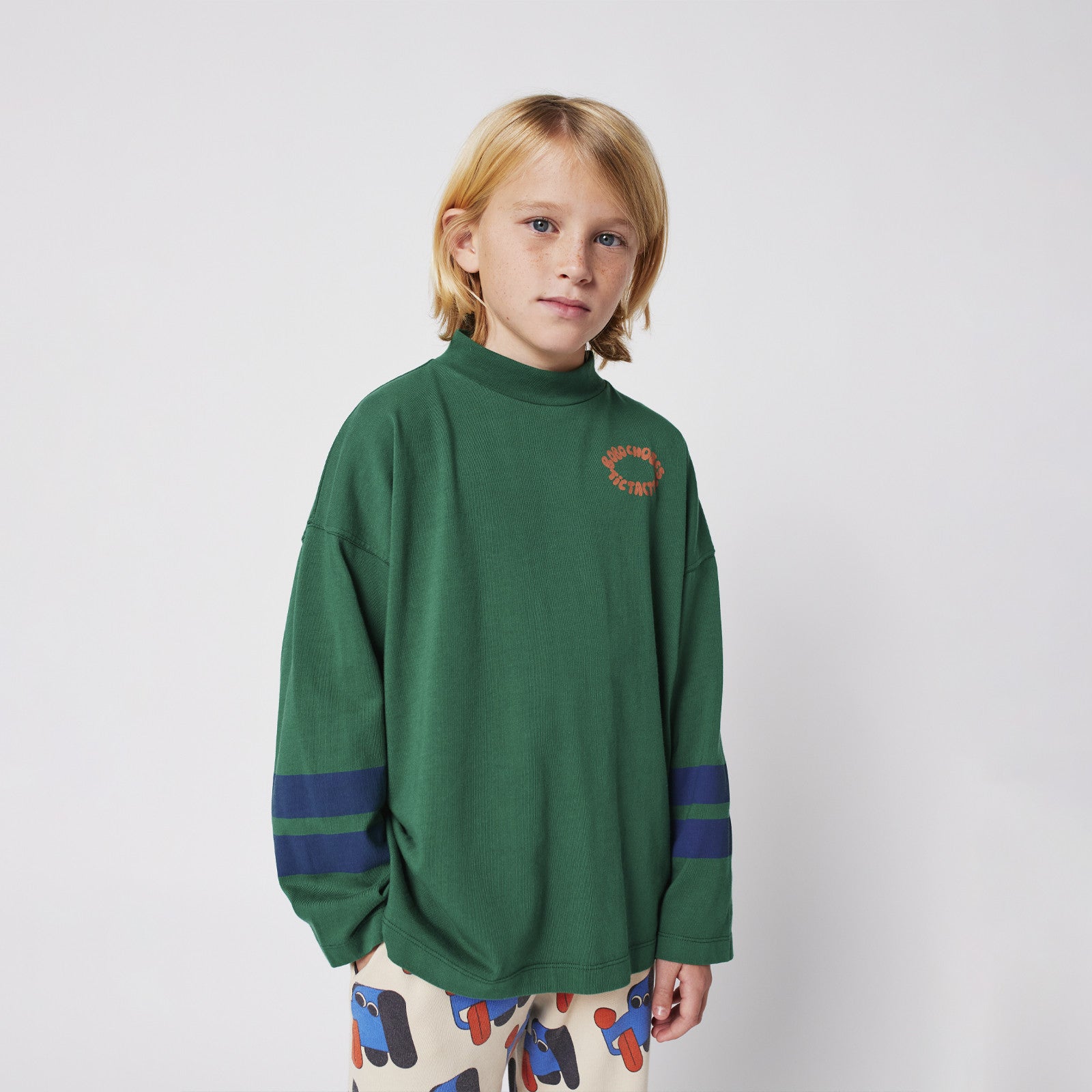 Langarmshirt Tic Tac Toe Green