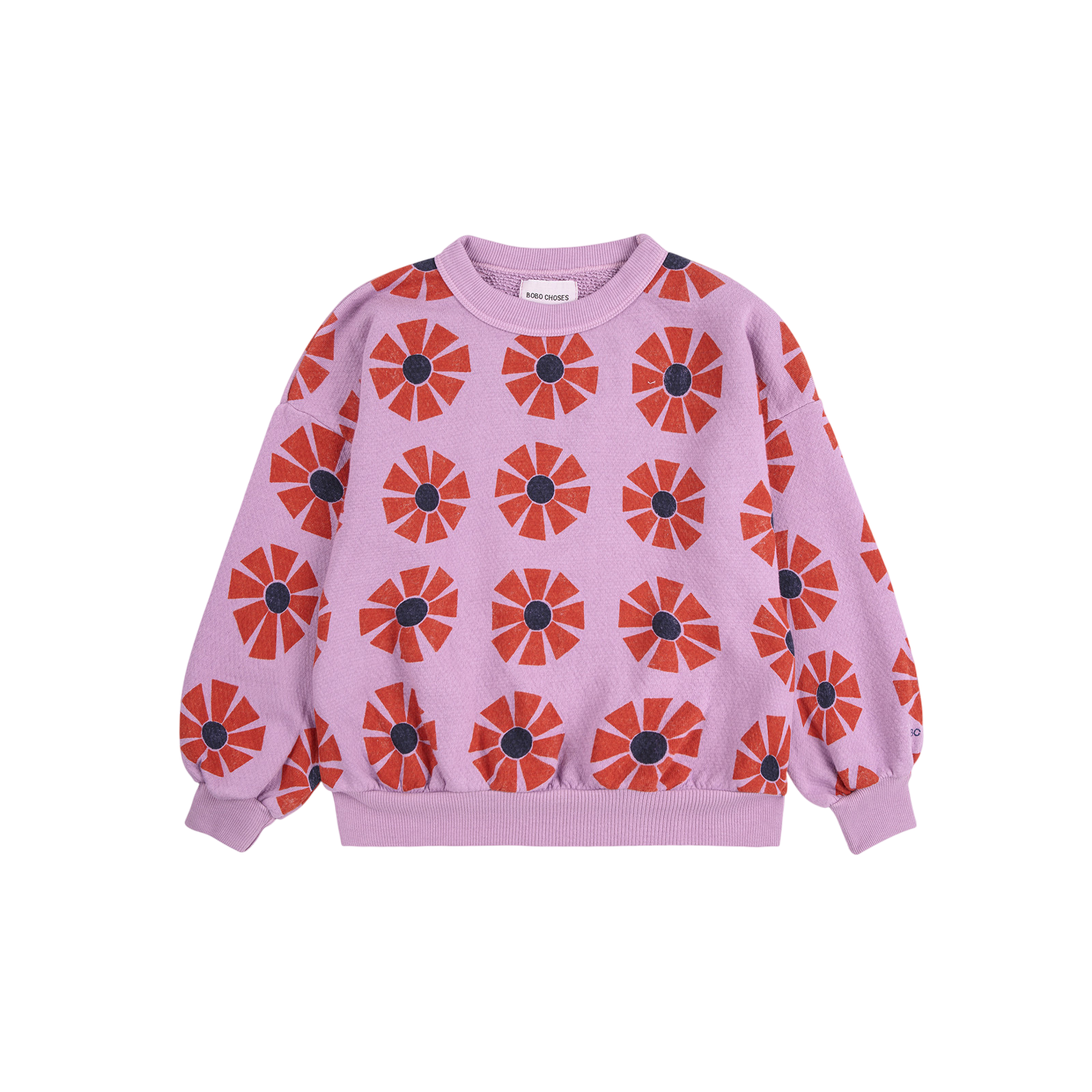 Sweat-shirt Kaléidoscope All Over Purple