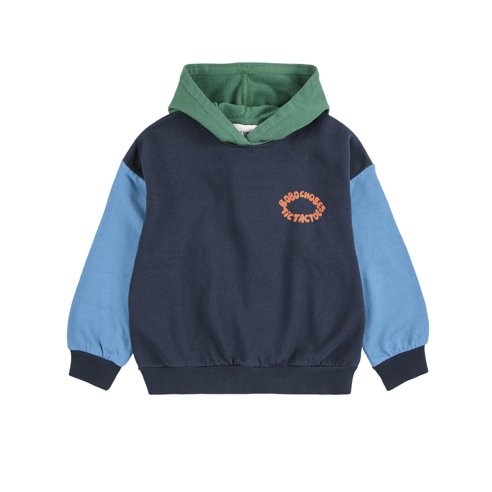 Hoodie Tic Tac Toe Color Block Multicolor