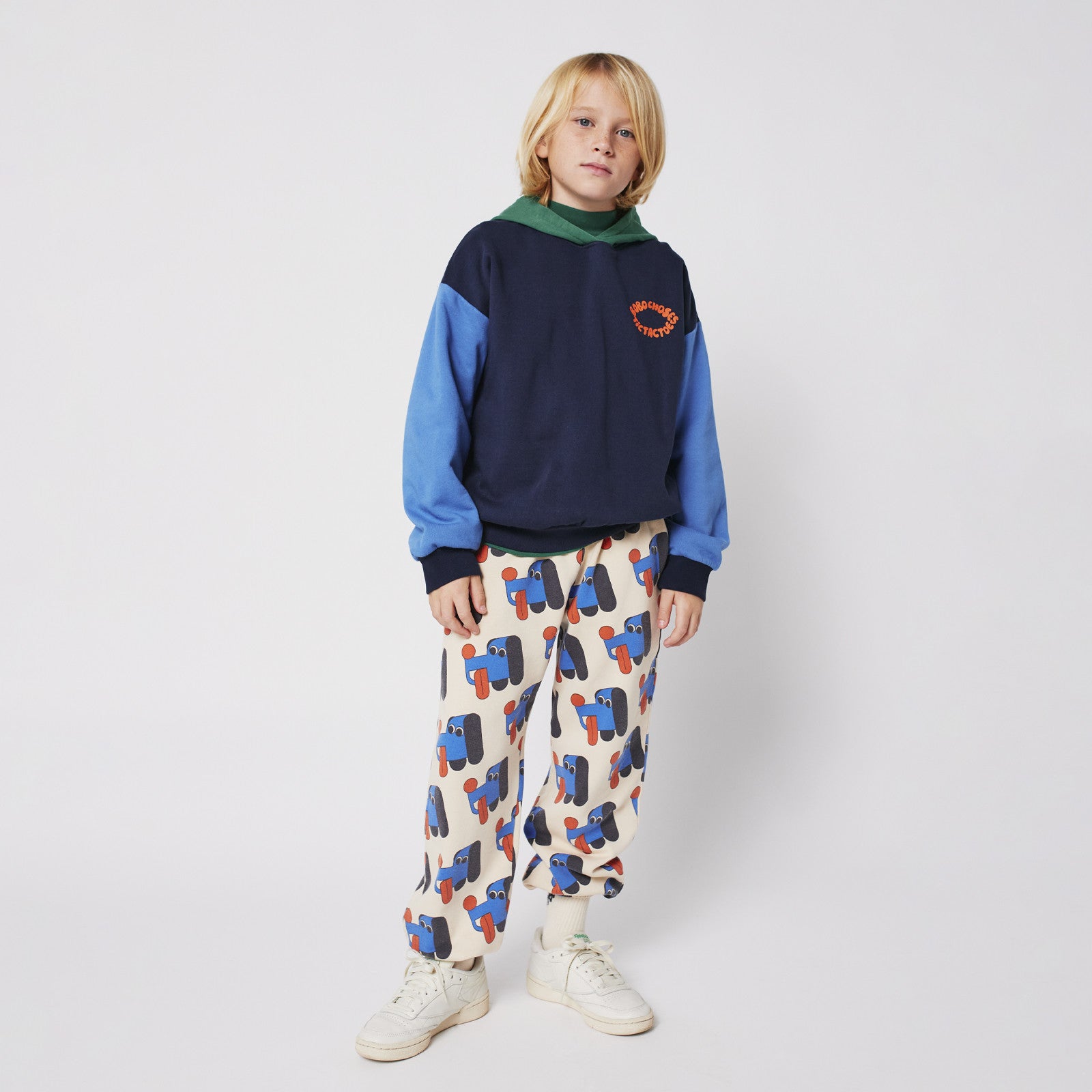 Hoodie Tic Tac Toe Color Block Multicolor