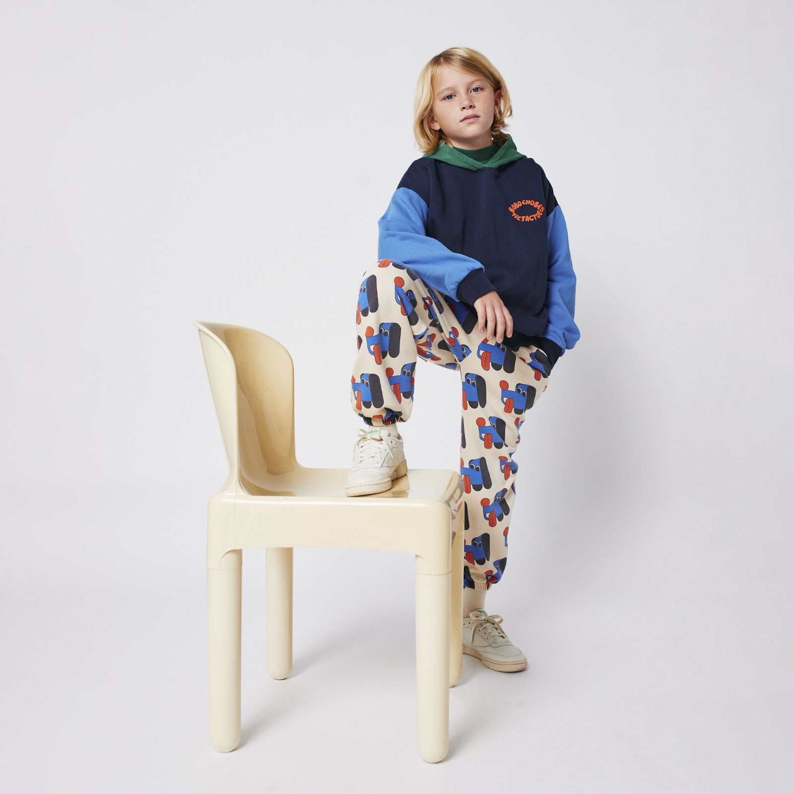 Hoodie Tic Tac Toe Color Block Multicolor