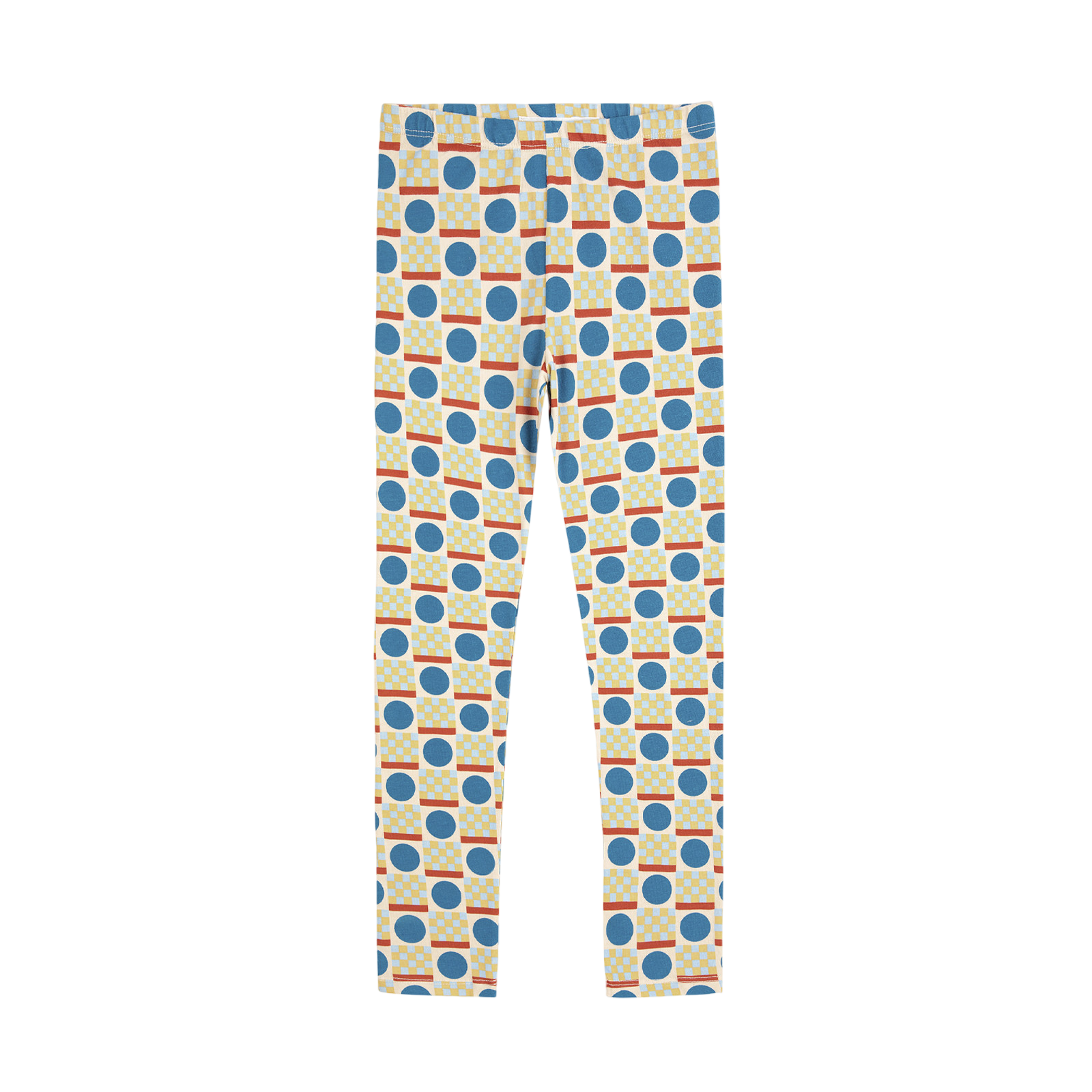 Leggings Geometric Scacs All Over Offwhite