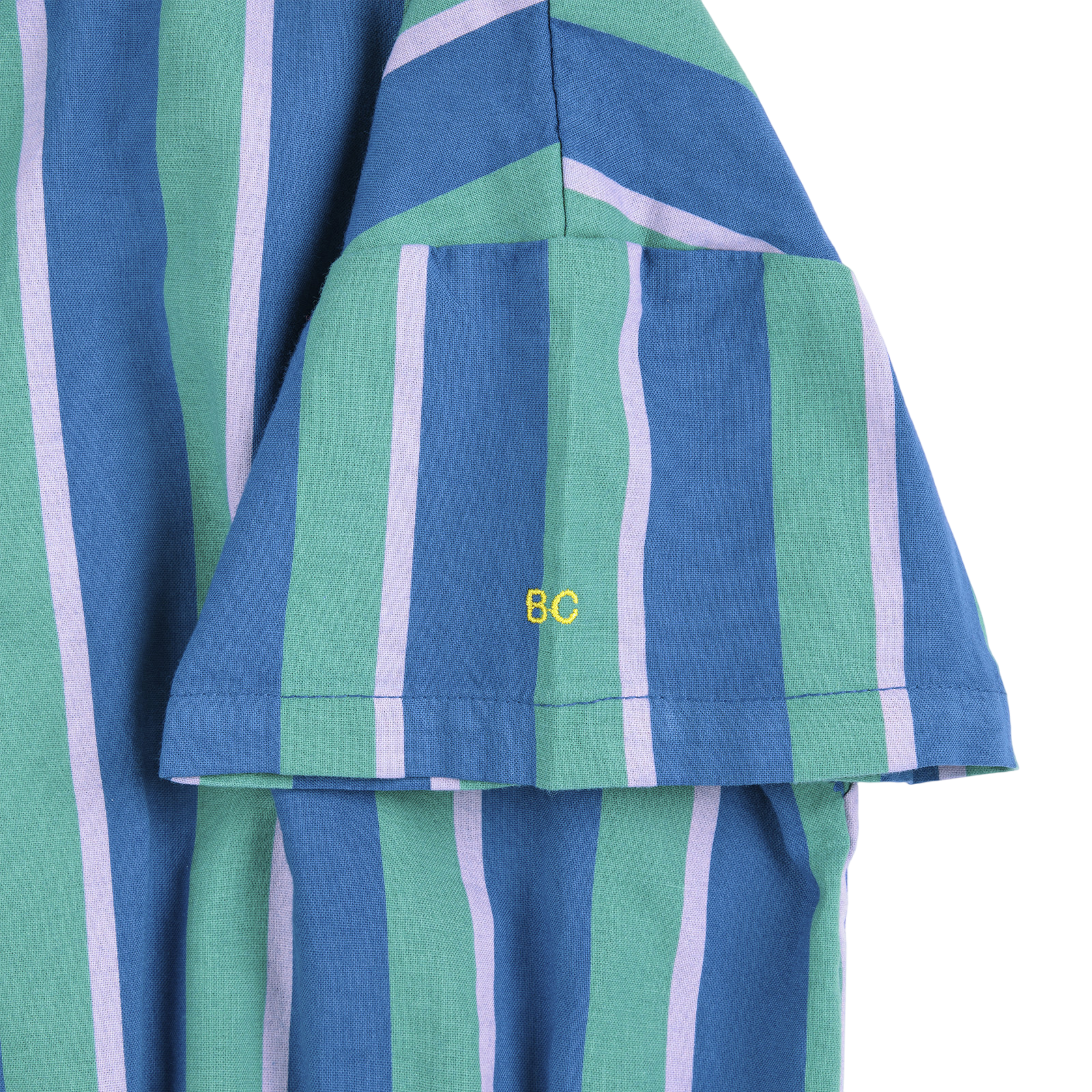 T-shirt Striped Crop Blue